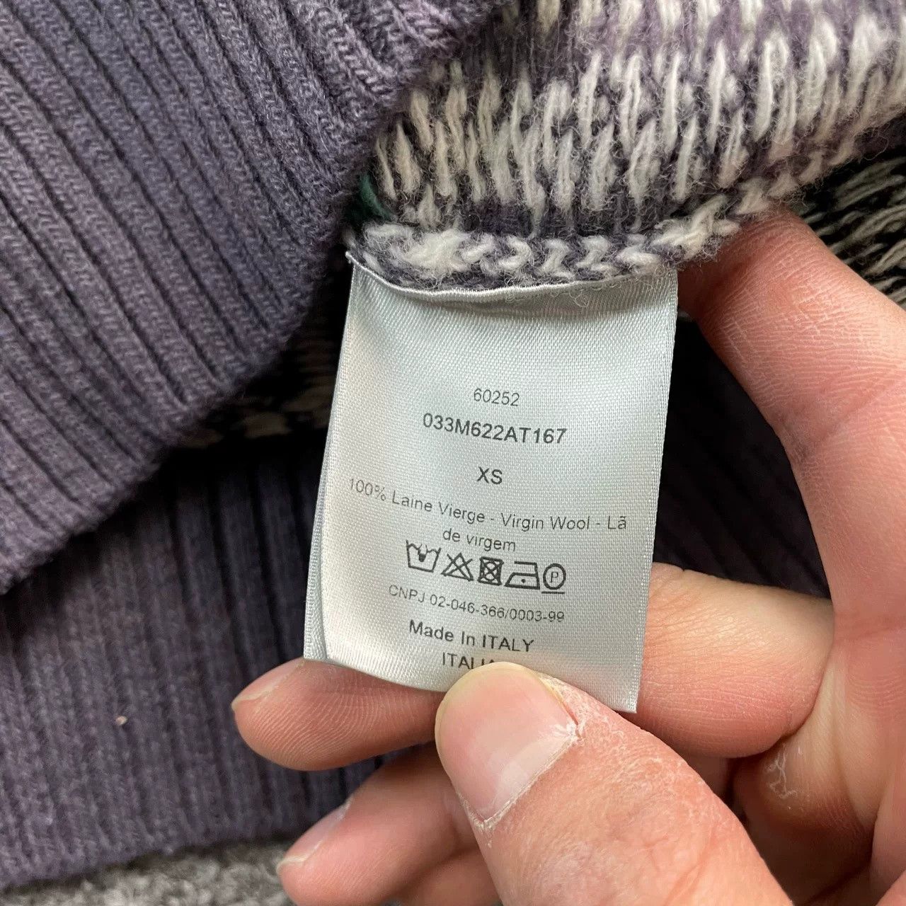 Dior Dior Striped Logo Knit Sweater Size US XS / EU 42 / 0 - 6 Thumbnail
