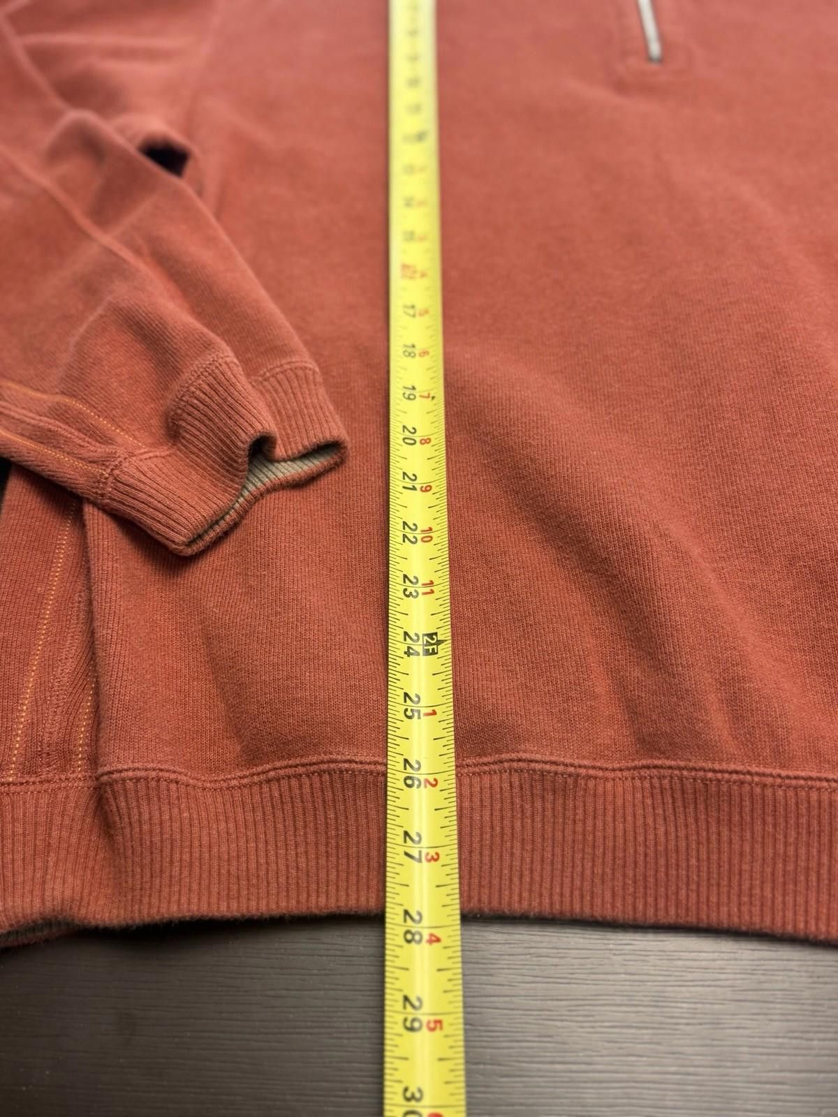 Tommy Bahama Tommy Bahama Sweater Mens XL Red Quarter Zip Pullover Cotton Size US XL / EU 56 / 4 - 3 Thumbnail