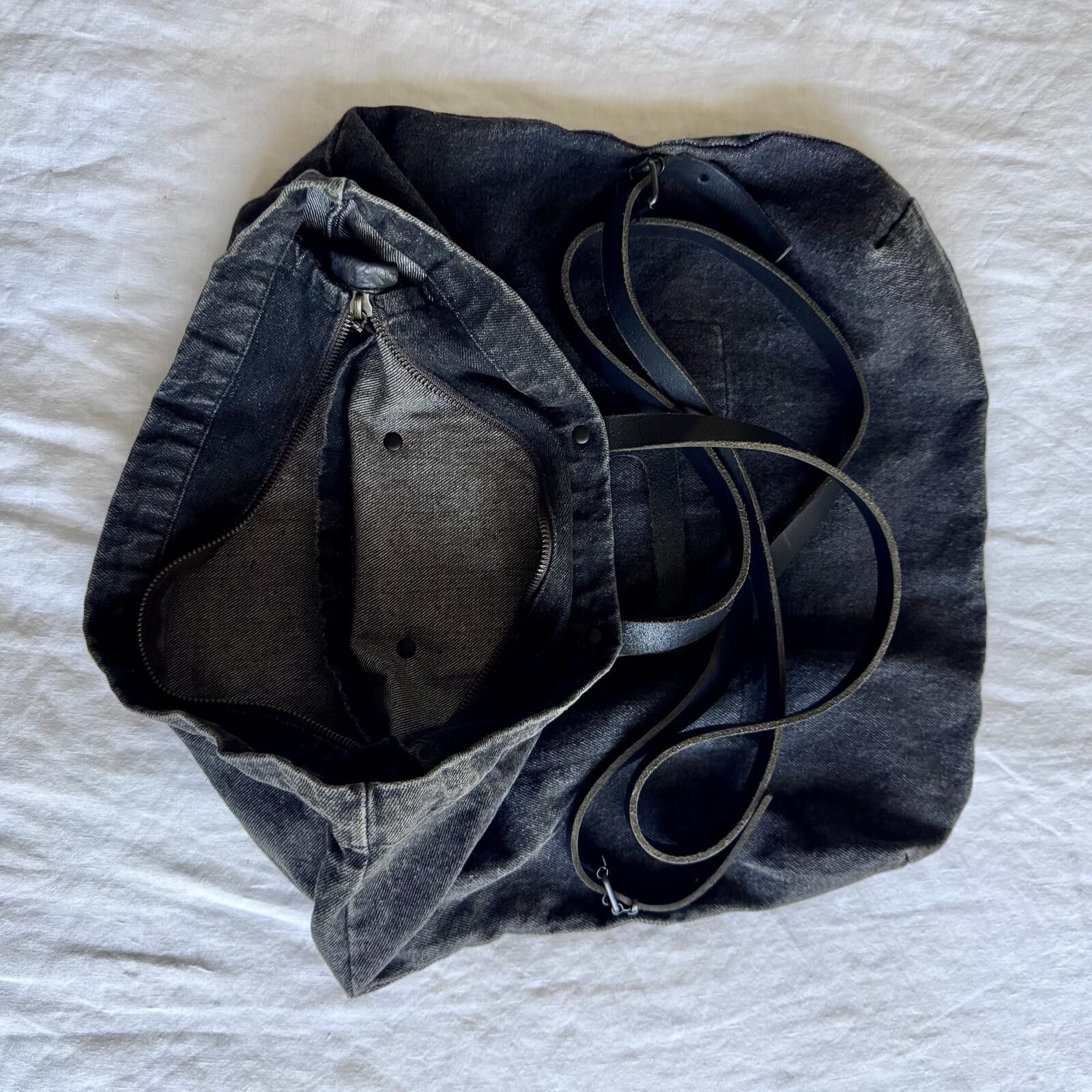 Other Minimalist black denim and leather backpack Size ONE SIZE - 3 Thumbnail