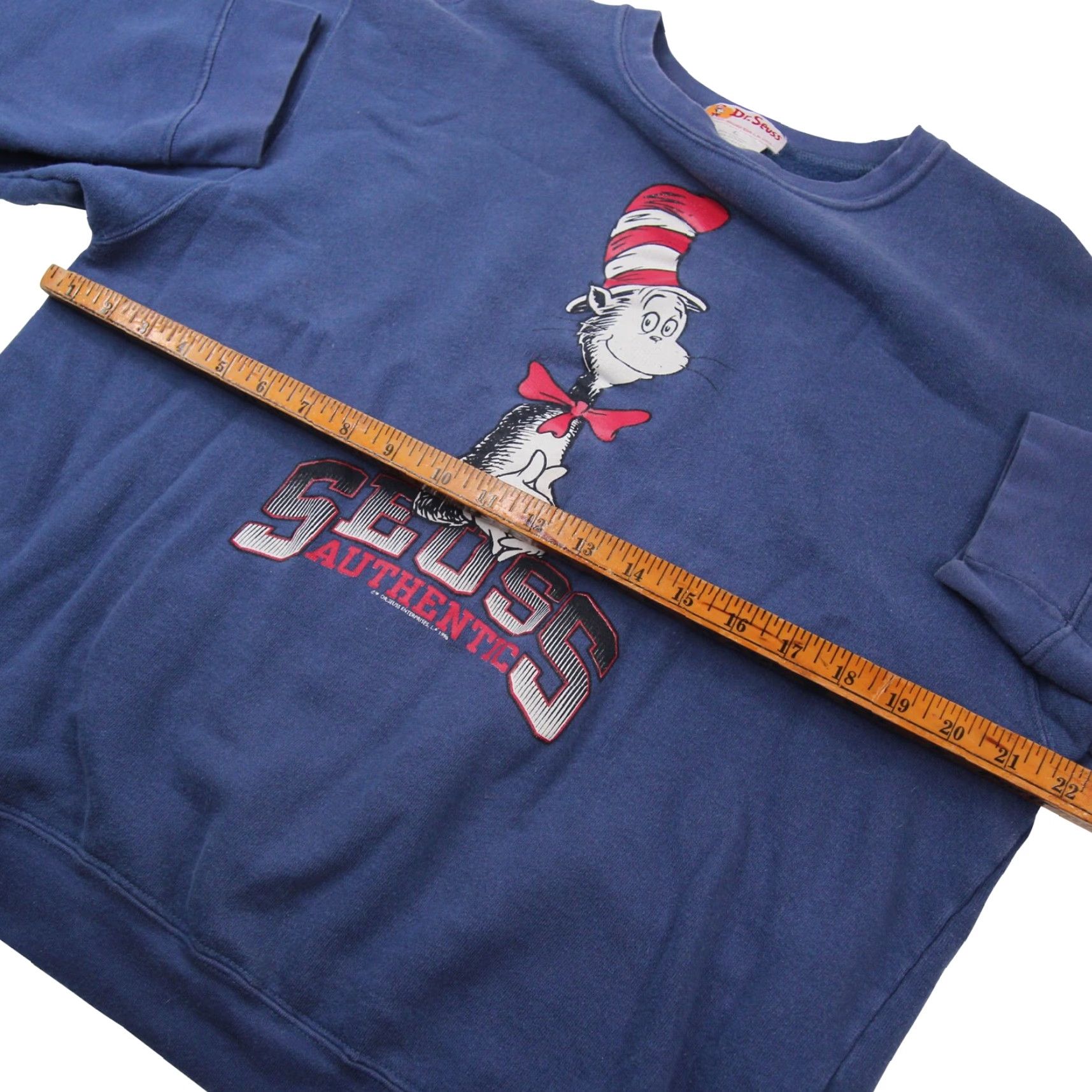 Vintage VINTAGE Dr.Suess Cat in The Hat graphic Sweatshirt Womens Large Blue Size L / US 10 / IT 46 - 5 Thumbnail