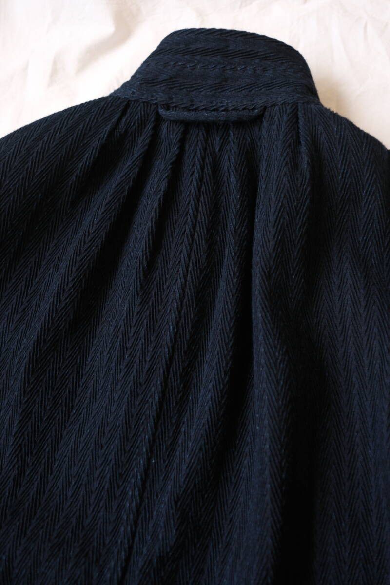 Comoli Django Atour Artisan Indigo Herringbone Coat (Japan Artisan) Size US M / EU 48-50 / 2 - 3 Thumbnail