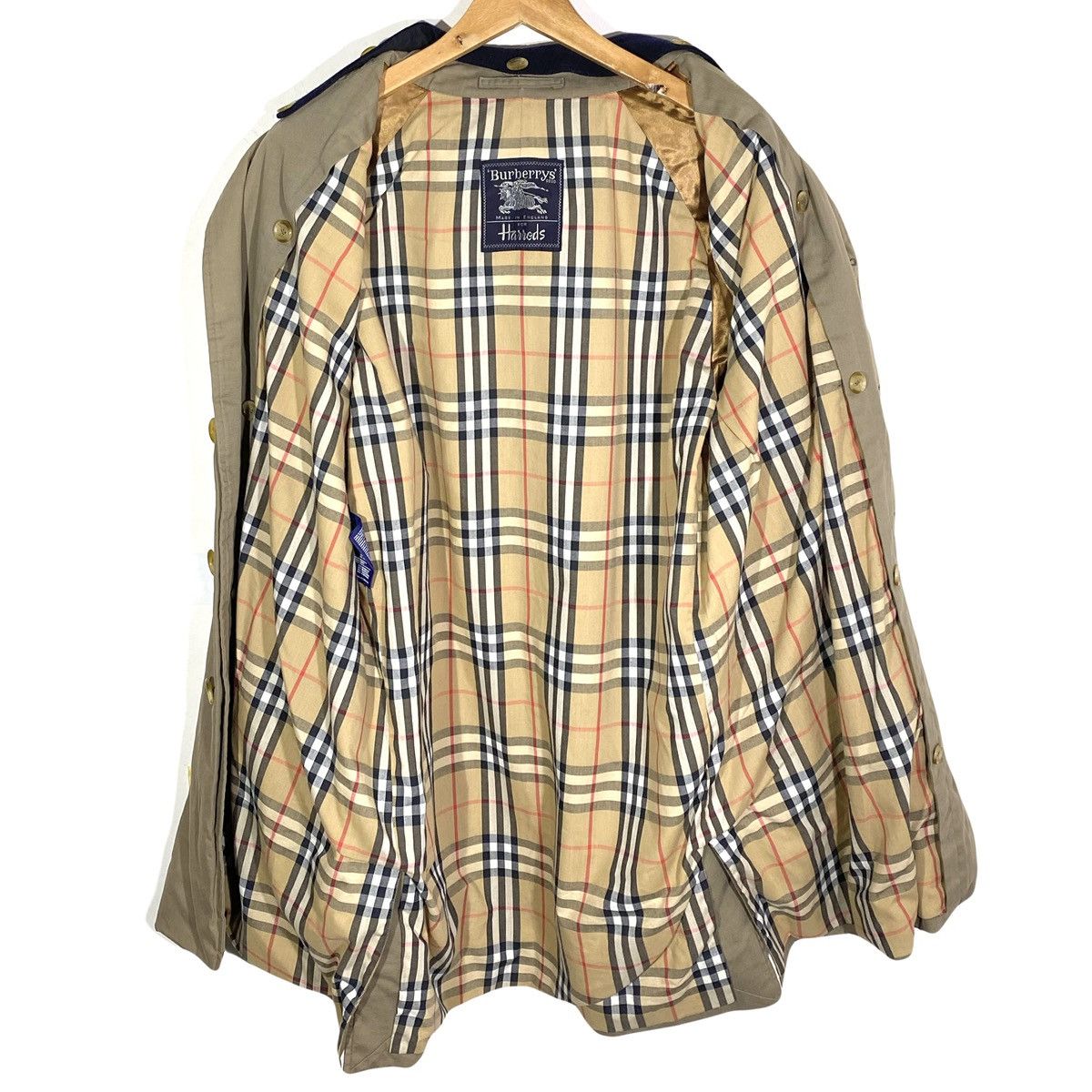 Burberry Trench Coat Court Intérieur Tartan Vintage Burberrys Harrods Size US L / EU 52-54 / 3 - 4 Thumbnail