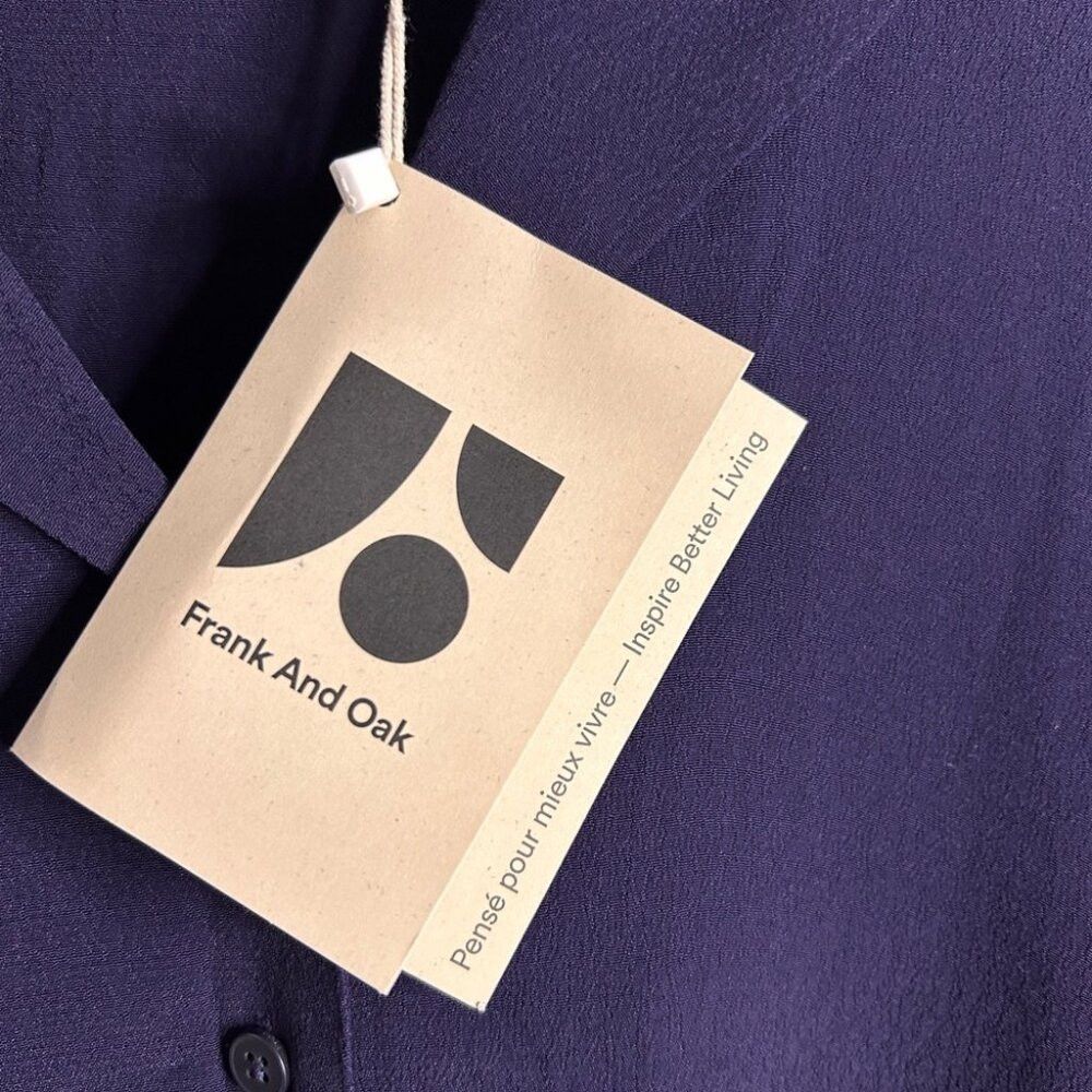 Frank & Oak BNWT Frank and Oak Fluid Camp Collar Blouse XS Size XS / US 0-2 / IT 36-38 - 2 Thumbnail