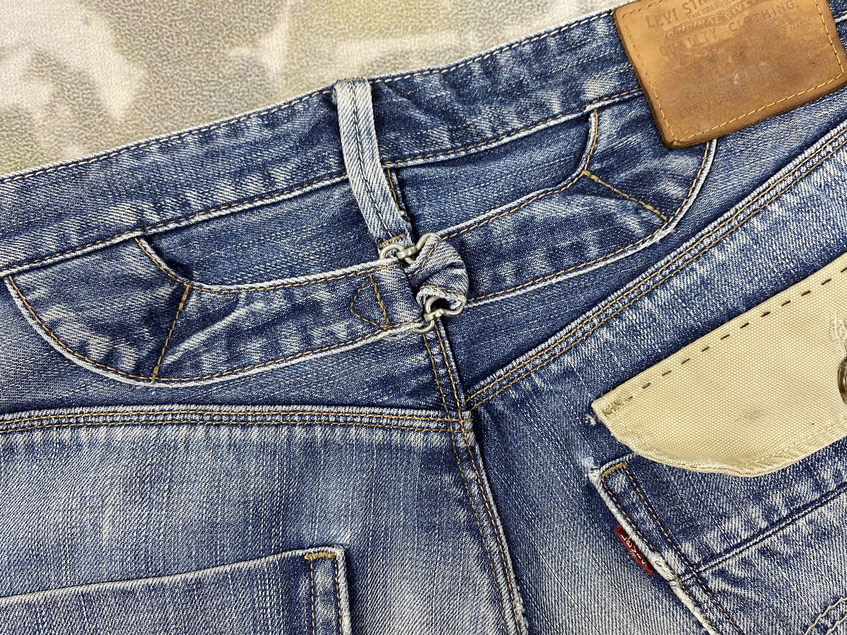 Vintage Dirty Blue Vintage Classic Levi's 522 34x32.5 Denim -JN911 Size US 34 / EU 50 - 14 Thumbnail
