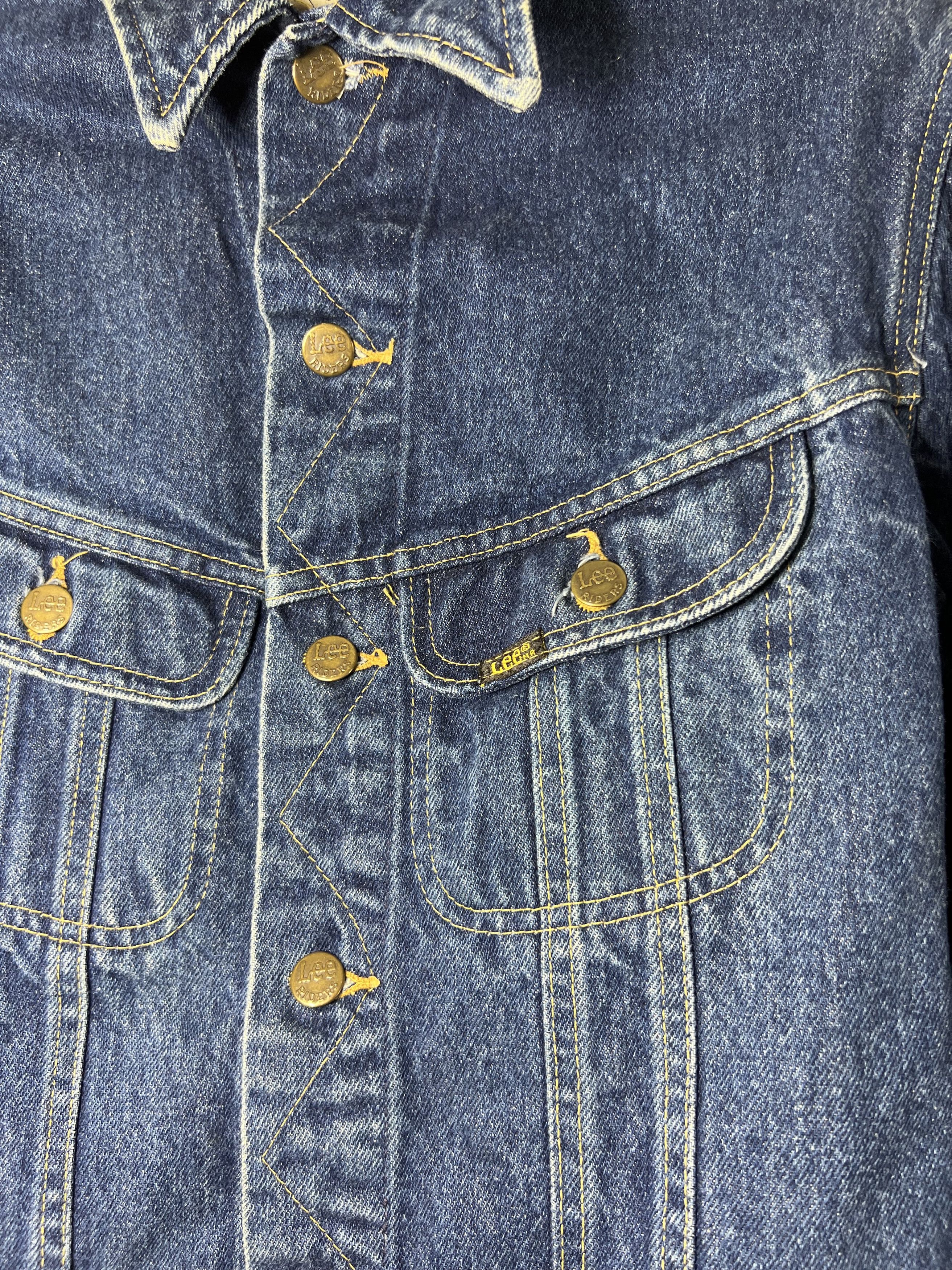 Lee × Vintage Vintage 1980's Lee 2 Pocket Denim Jean Jacket Size US M / EU 48-50 / 2 - 3 Thumbnail
