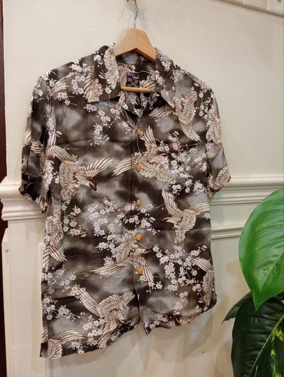 Japanese Brand ONIWA SOTO JAPAN ALOHA EAGLE HAWAIIAN SHIRT Size US M / EU 48-50 / 2 - 1 Thumbnail