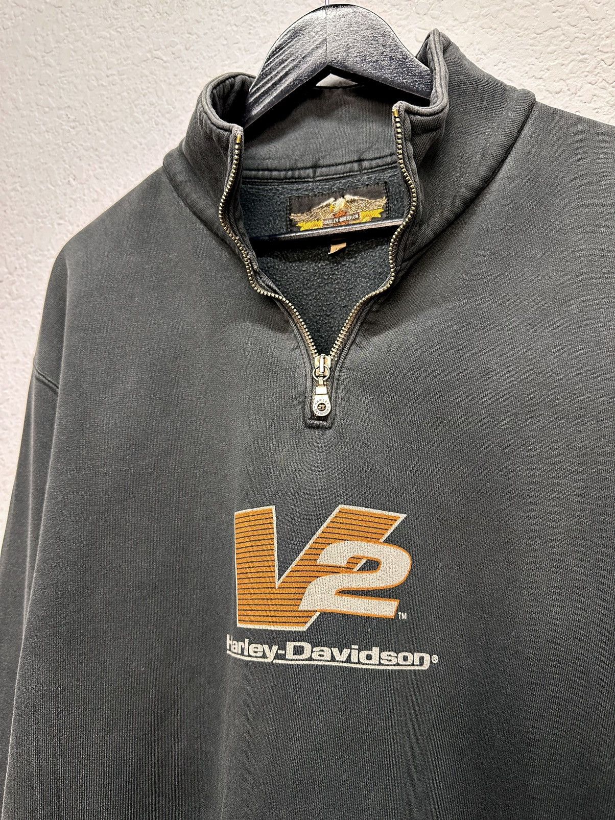 Harley Davidson Rare 🥵 Harley Davidson zip hoodie quarter sweatshirt y2k Size US L / EU 52-54 / 3 - 3 Thumbnail