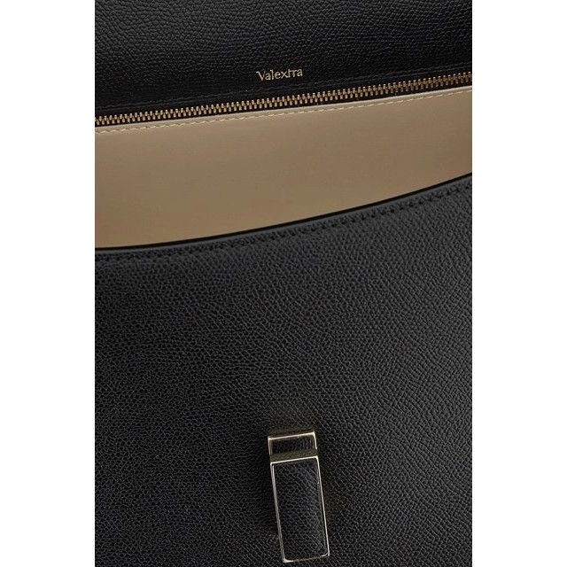 Valextra VALEXTRA Iside Large Black Leather Top Handle Bag New & Auth Size ONE SIZE - 4 Thumbnail