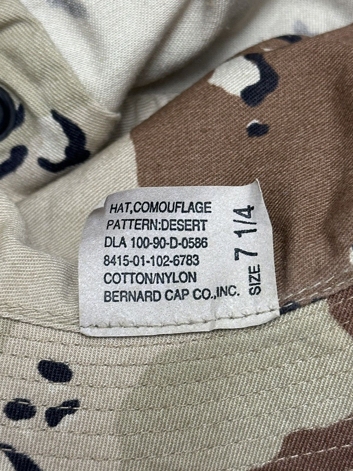 Other Desert Camo Bucket Hat Boonie Cap Size 7 1/4 Size ONE SIZE - 6 Thumbnail