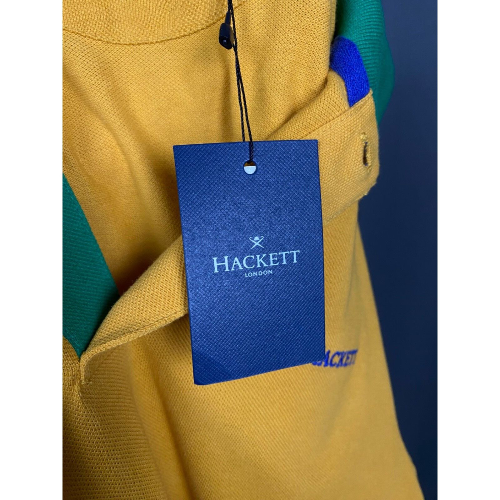 Hackett NWT Hackett Brazil Men's Yellow Polo T-Shirt Size M Size US M / EU 48-50 / 2 - 13 Thumbnail