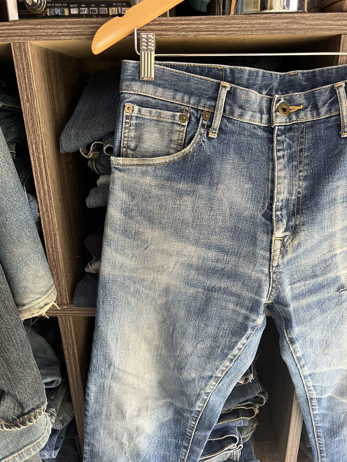 Japanese Brand 🔥Rare Blue Orrey Distressed Denim Size US 32 / EU 48 - 8 Thumbnail