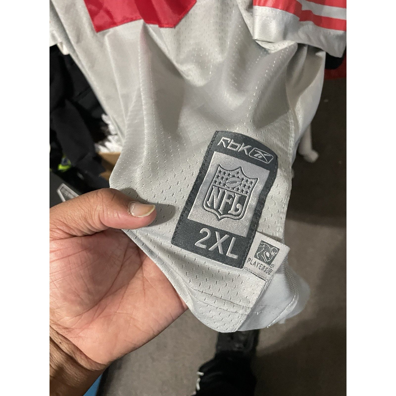 Reebok Size 2XL- Eli Manning NY Giants Jersey Reebok Mens Grey #10 Size US XXL / EU 58 / 5 - 3 Thumbnail