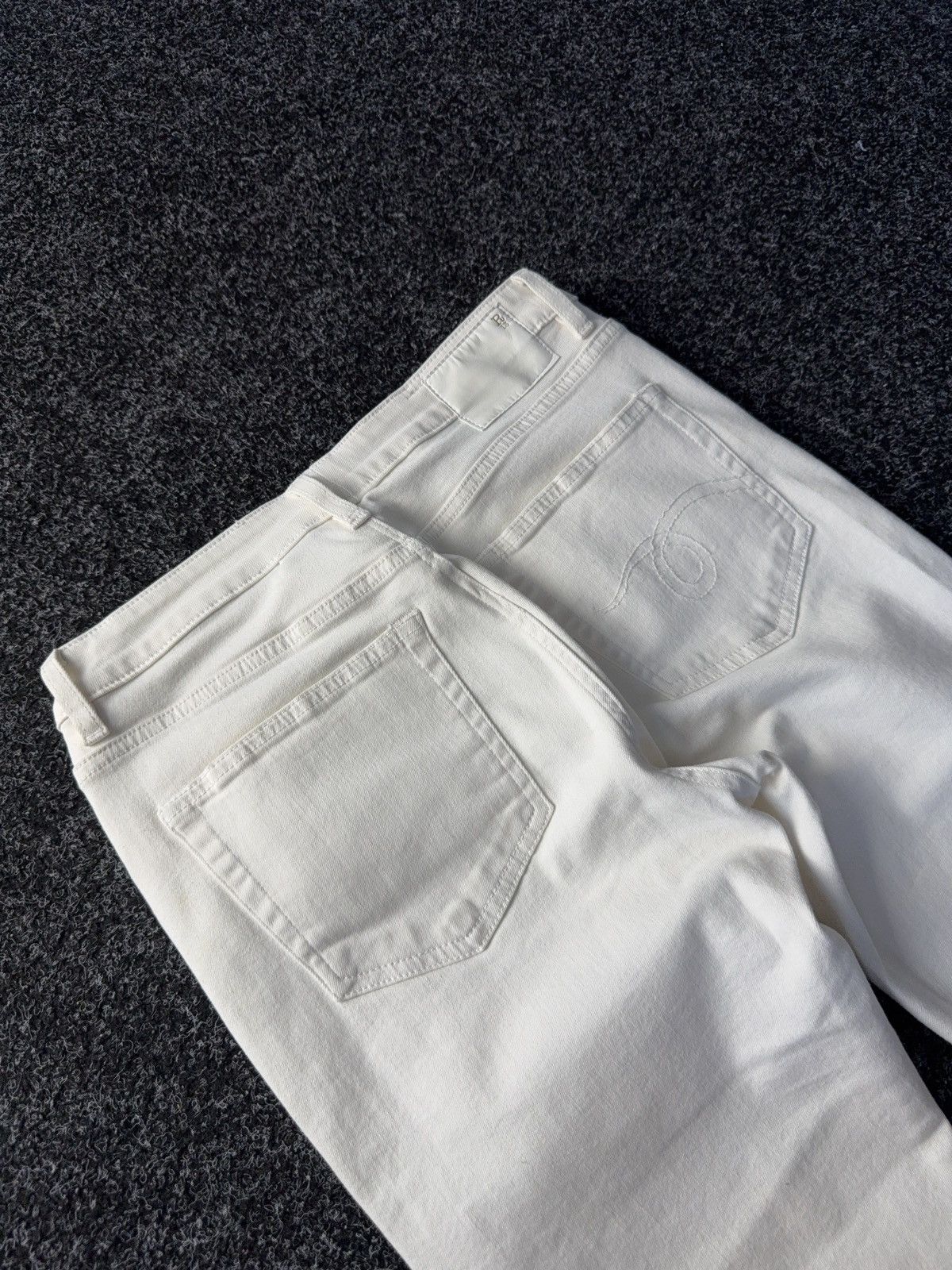 R13 Vintage Retro R13 White Denim pants jeans Italy y2k Size 30" / US 8 / IT 44 - 15 Thumbnail