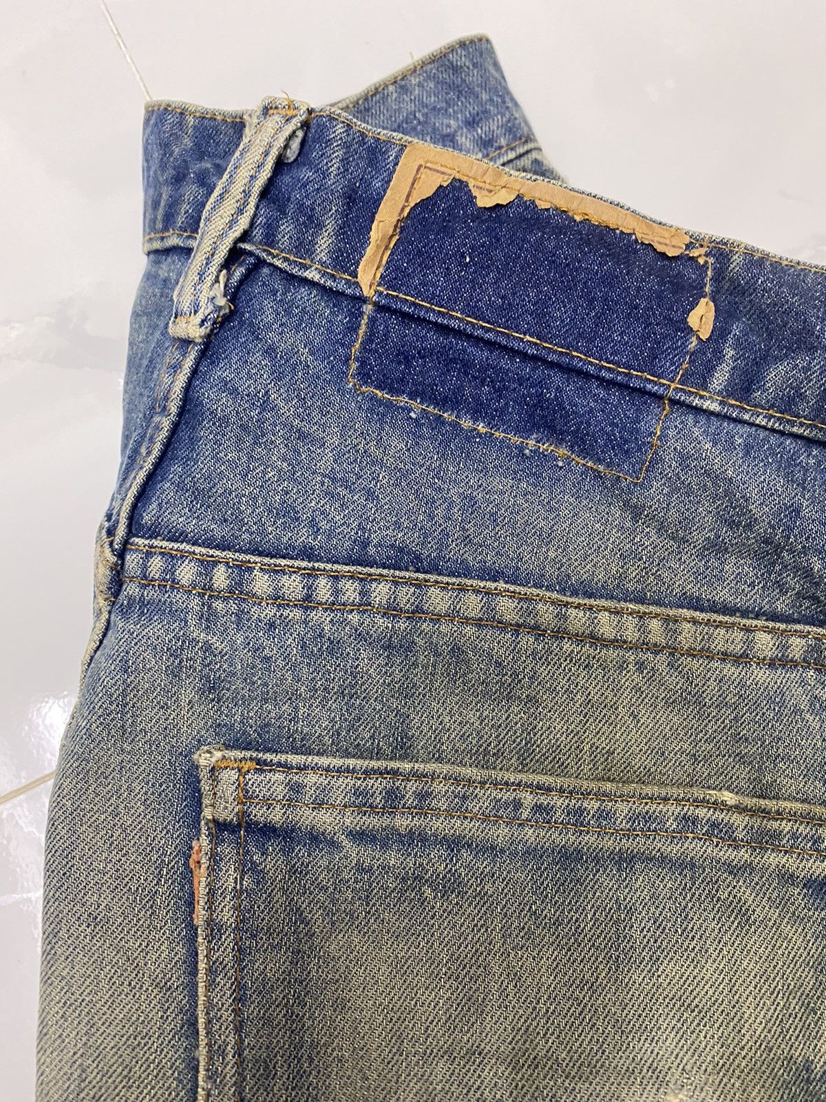 Levi's 🔥Thrashed Orange Tab Levi’s Flare Distress Bootcut Jean Size US 31 - 8 Thumbnail