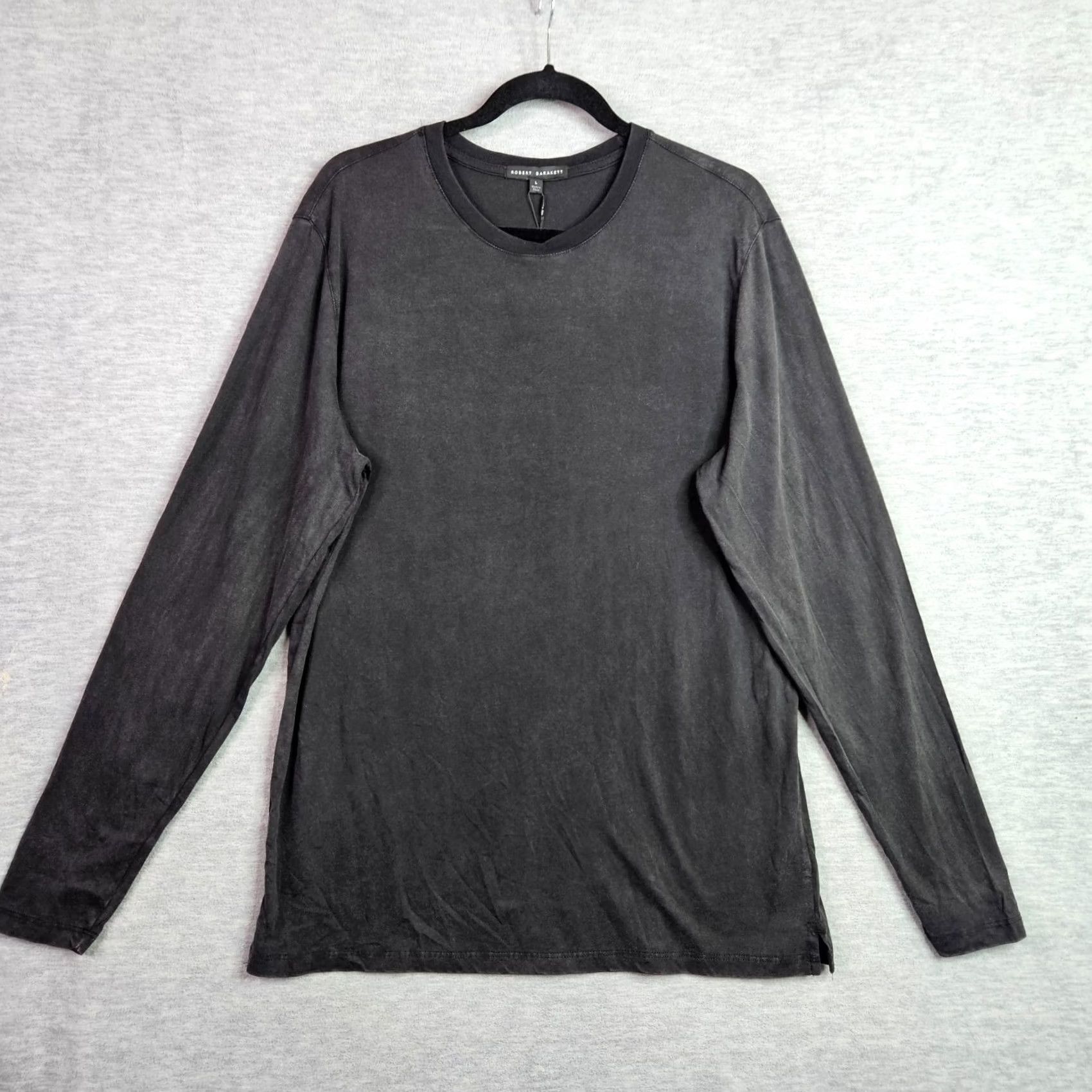 Vintage Robert Barakett Kentville Crewneck Long Sleeve T-Shirt L Black Mens Regular Knit Cotton Logo Vintage No N/A Size US L / EU 52-54 / 3 - 2 Thumbnail
