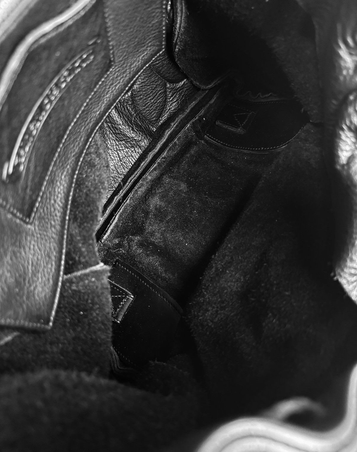 Chrome Hearts Chrome Hearts Triple Gunslinger Fleur Black Leather Braided Backpack Size ONE SIZE - 6 Thumbnail