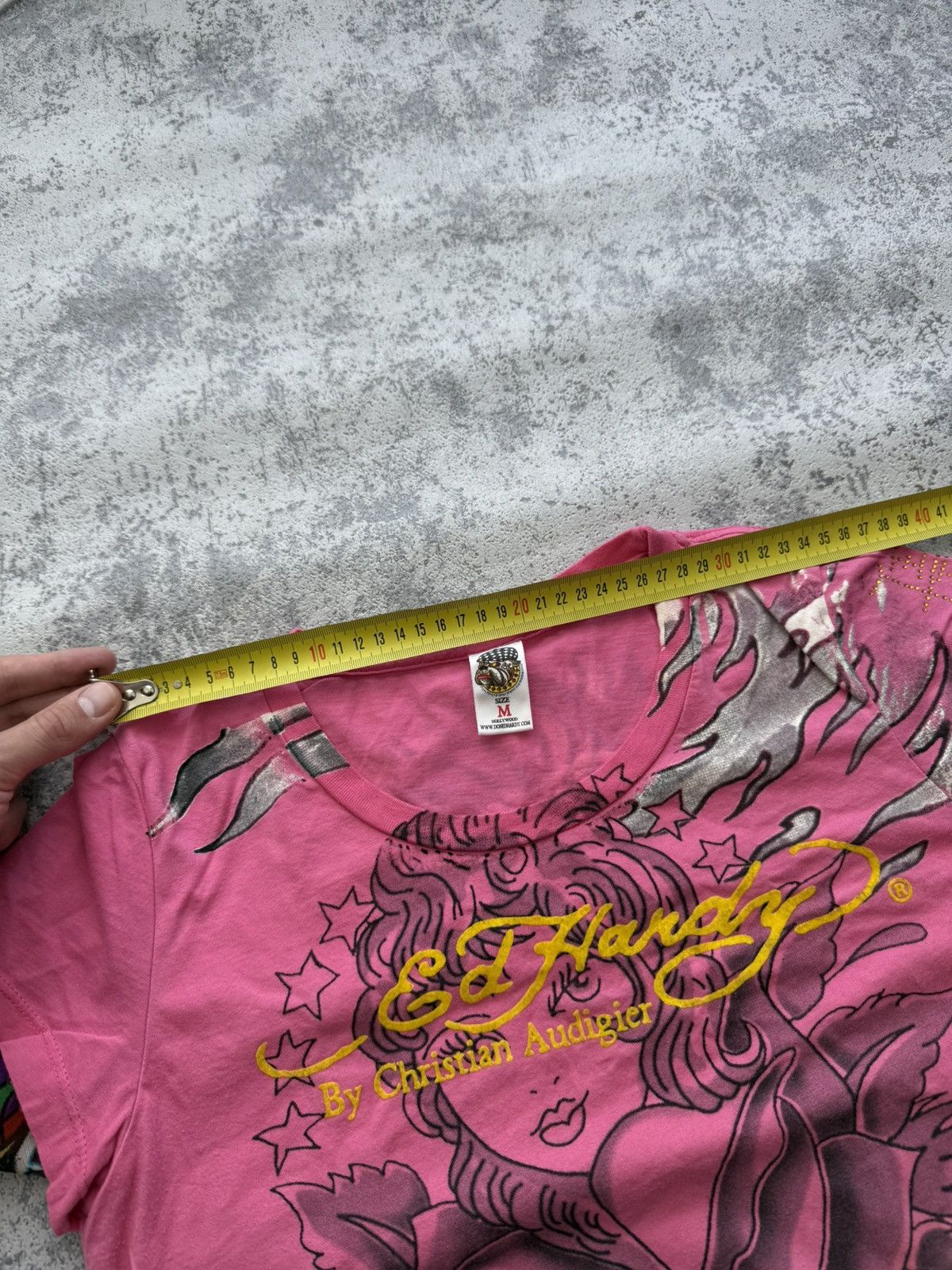Ed Hardy Crazy Ed Hardy Y2K Overprint Long Sleeve Made in USA Size M / US 6-8 / IT 42-44 - 13 Thumbnail