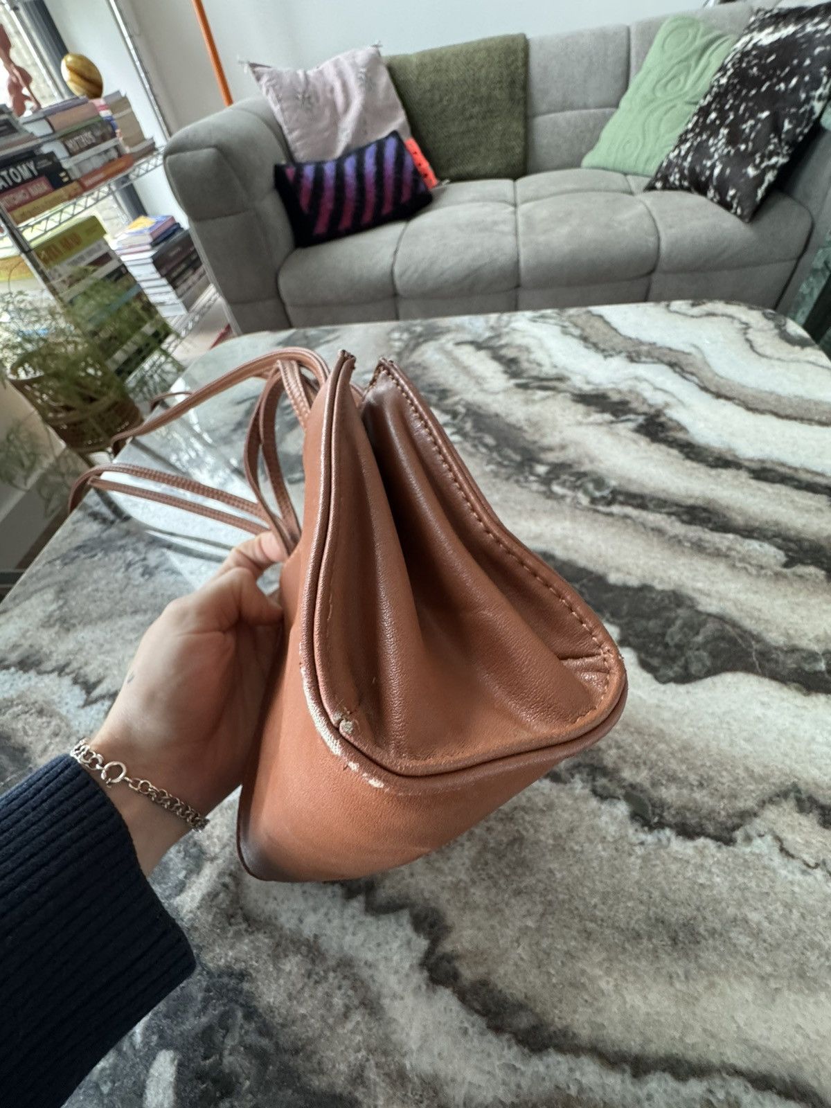 Telfar Telfar bag, small in camel brown Size ONE SIZE - 5 Thumbnail