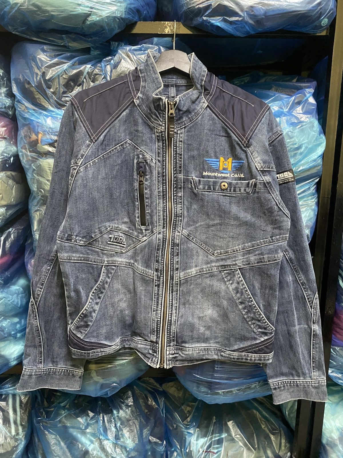 Japanese Brand Tora Japan Tactical Denim Work Jacket with Cordura Shoulder Size US L / EU 52-54 / 3 - 1 Thumbnail