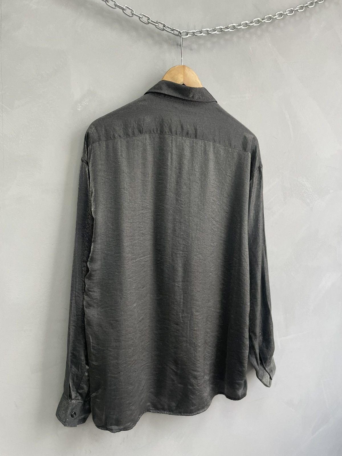 Japanese Brand Rare metallic boxy oversized JPG style shirt button up y2k Size US L / EU 52-54 / 3 - 11 Thumbnail