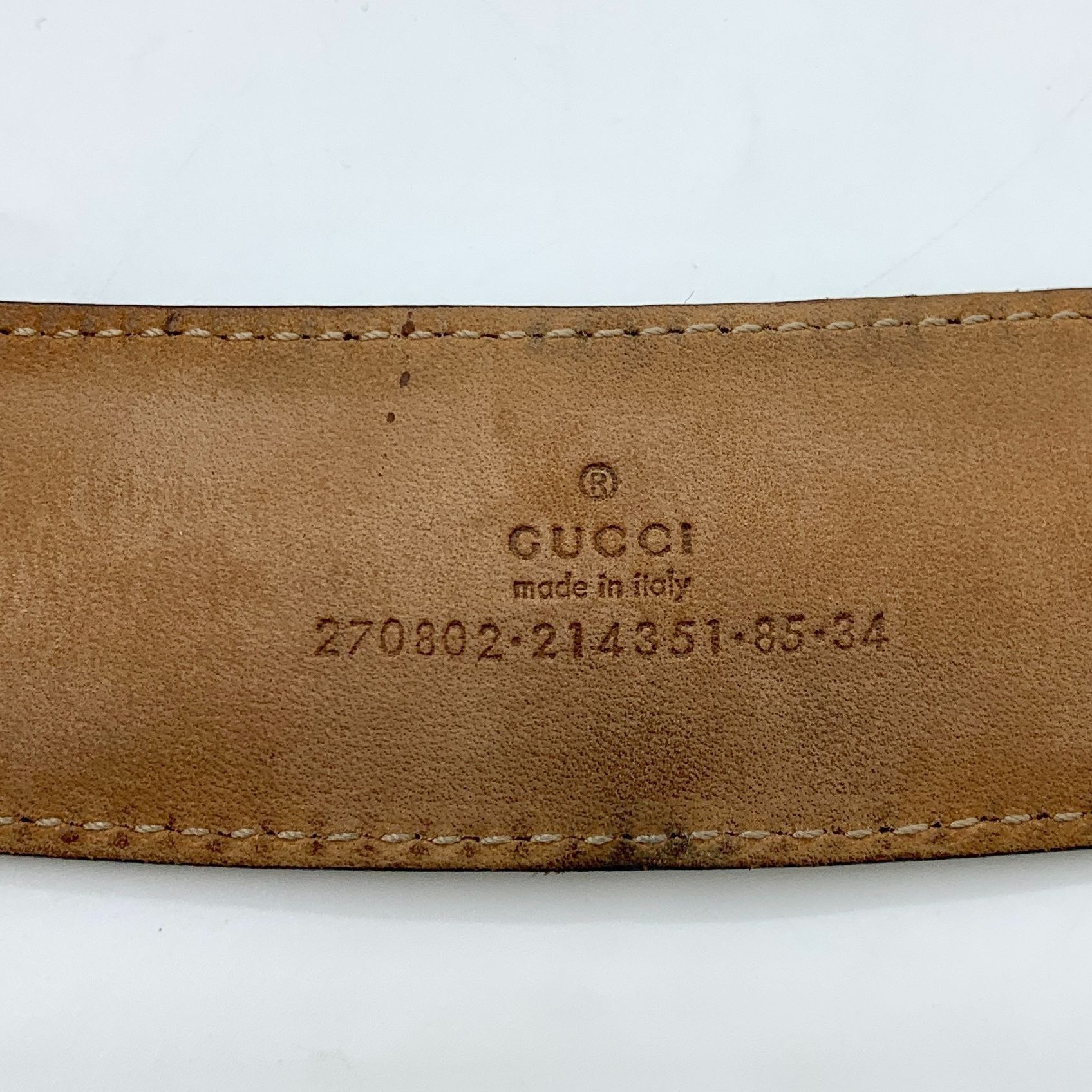 Gucci Gucci Black Leather Double G Gold Buckle Belt 85cm Made In I Size ONE SIZE - 2 Thumbnail
