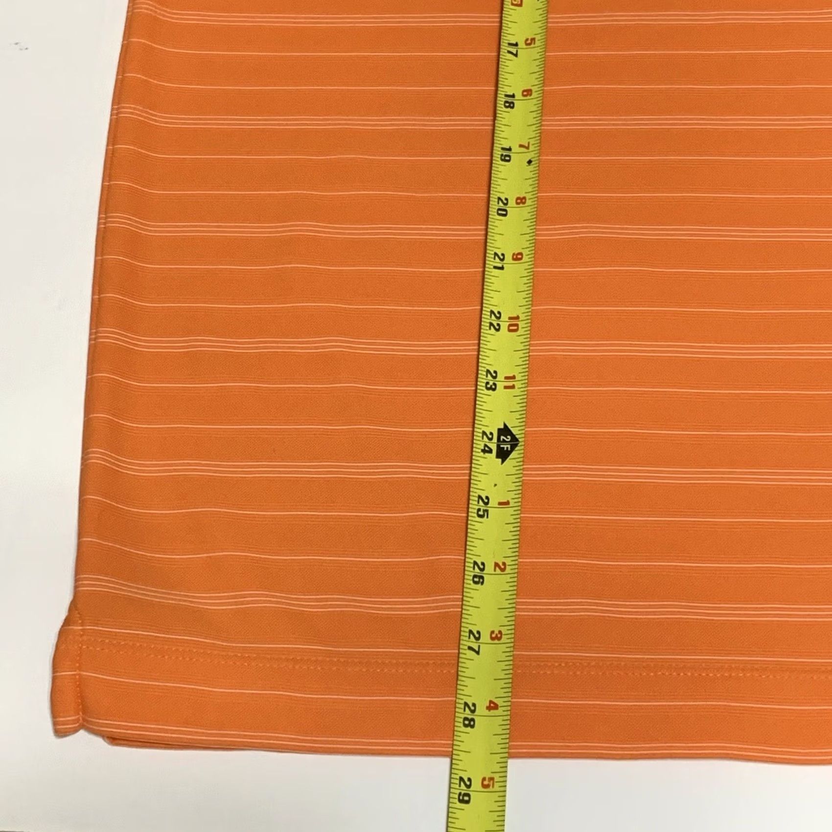 Nike Nike Golf Polo Shirt Mens Fit Dry Short Sleeve Orange Striped Size L Size US L / EU 52-54 / 3 - 5 Thumbnail