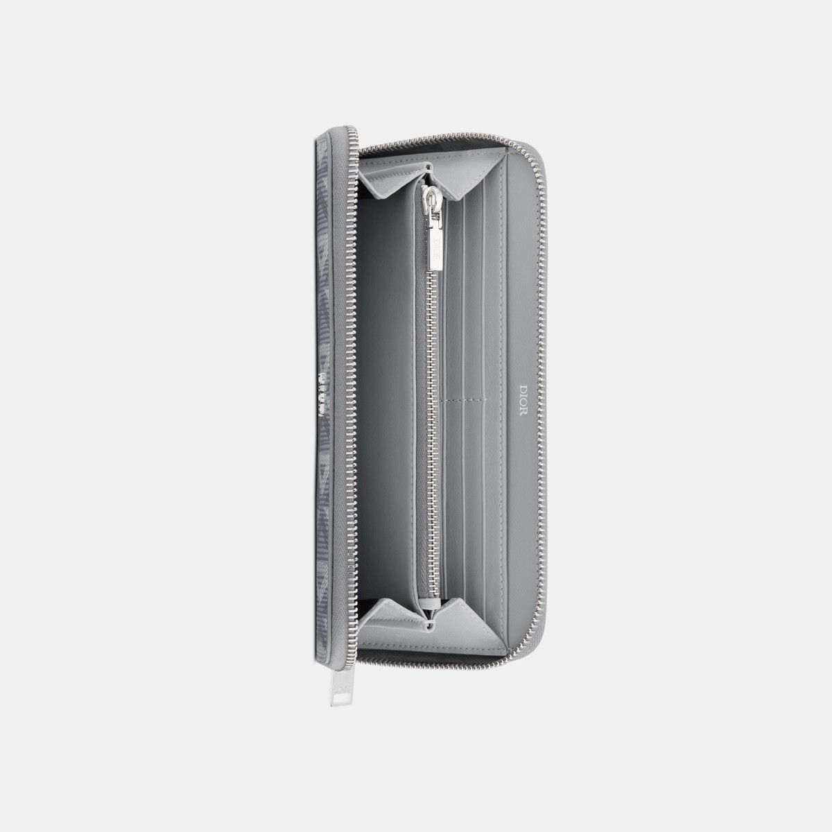 Dior o1bcso1str0226 Size:OS/ Zipped Long Wallet in Grey Size ONE SIZE - 3 Thumbnail