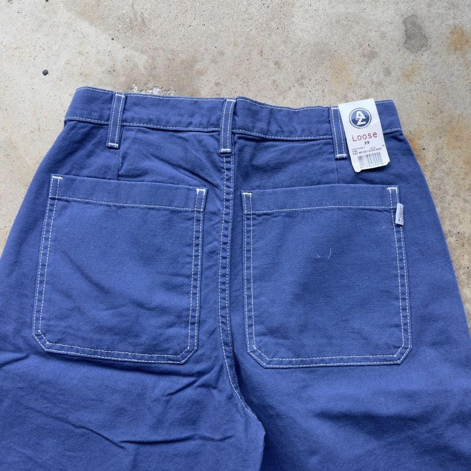 Vintage Vintage Arizona Baggy Blue Canvas Cotton Shorts Size US 28 / EU 44 - 9 Thumbnail
