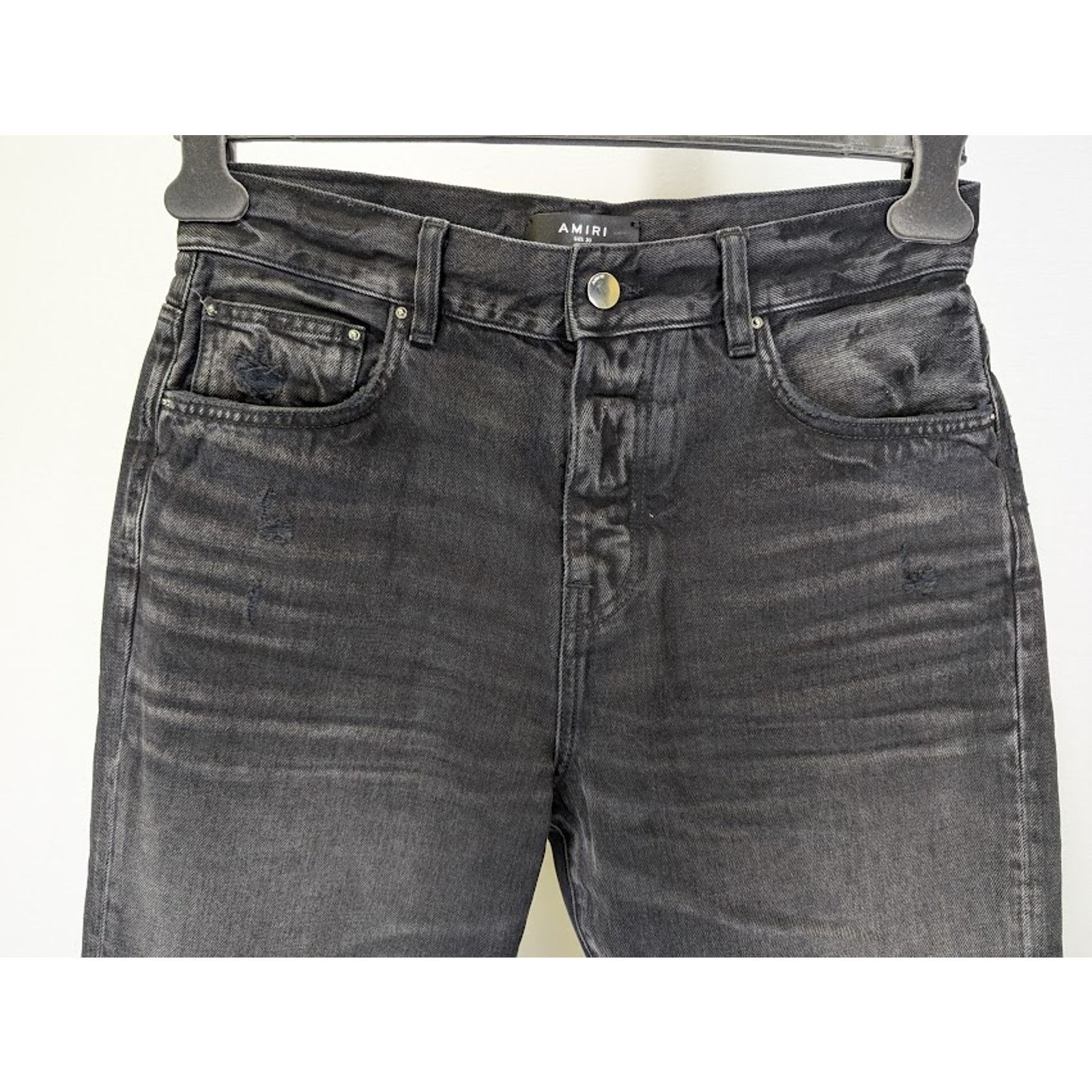 Amiri o1rshd1 Stack Straight Jeans in Faded Black Size US 34 / EU 50 - 9 Thumbnail