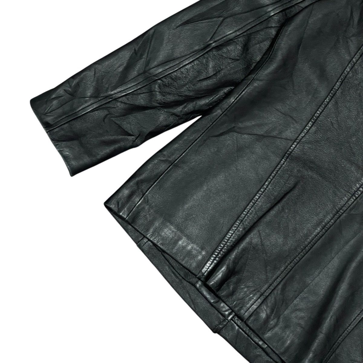 Vintage Vintage 90s Pattern United Sheepskin Leather Motor Jacket Size US XS / EU 42 / 0 - 6 Thumbnail