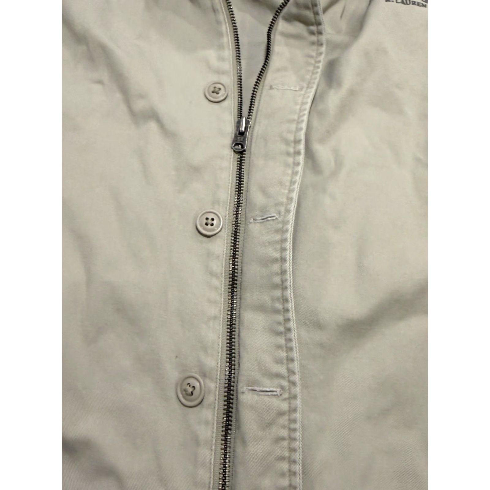 Ralph Lauren VINTAGE Ralph Lauren Sportsman Zip Jacket Polo Sport Men’s L Windbreaker Beige Khaki Cotton Zip Mens Sports USA Size US L / EU 52-54 / 3 - 8 Thumbnail