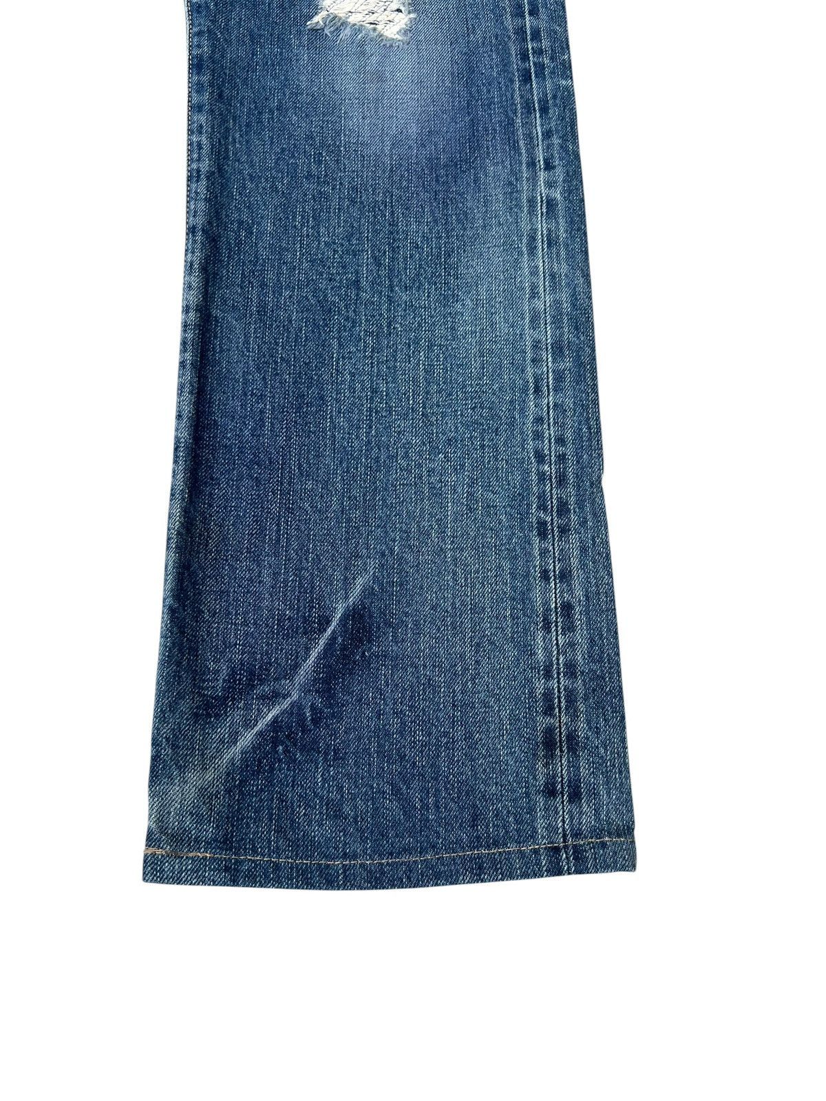 KURO KURO Japan GRAPHITE Distressed Denim Selvedge Jeans Size US 32 / EU 48 - 13 Thumbnail
