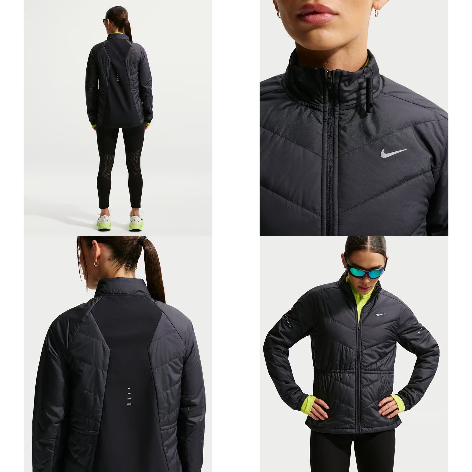 Nike Nike Swift Therma-FIT Running Jacket Womens XS Black Reflective HV2744 010 Size XS / US 0-2 / IT 36-38 - 9 Thumbnail