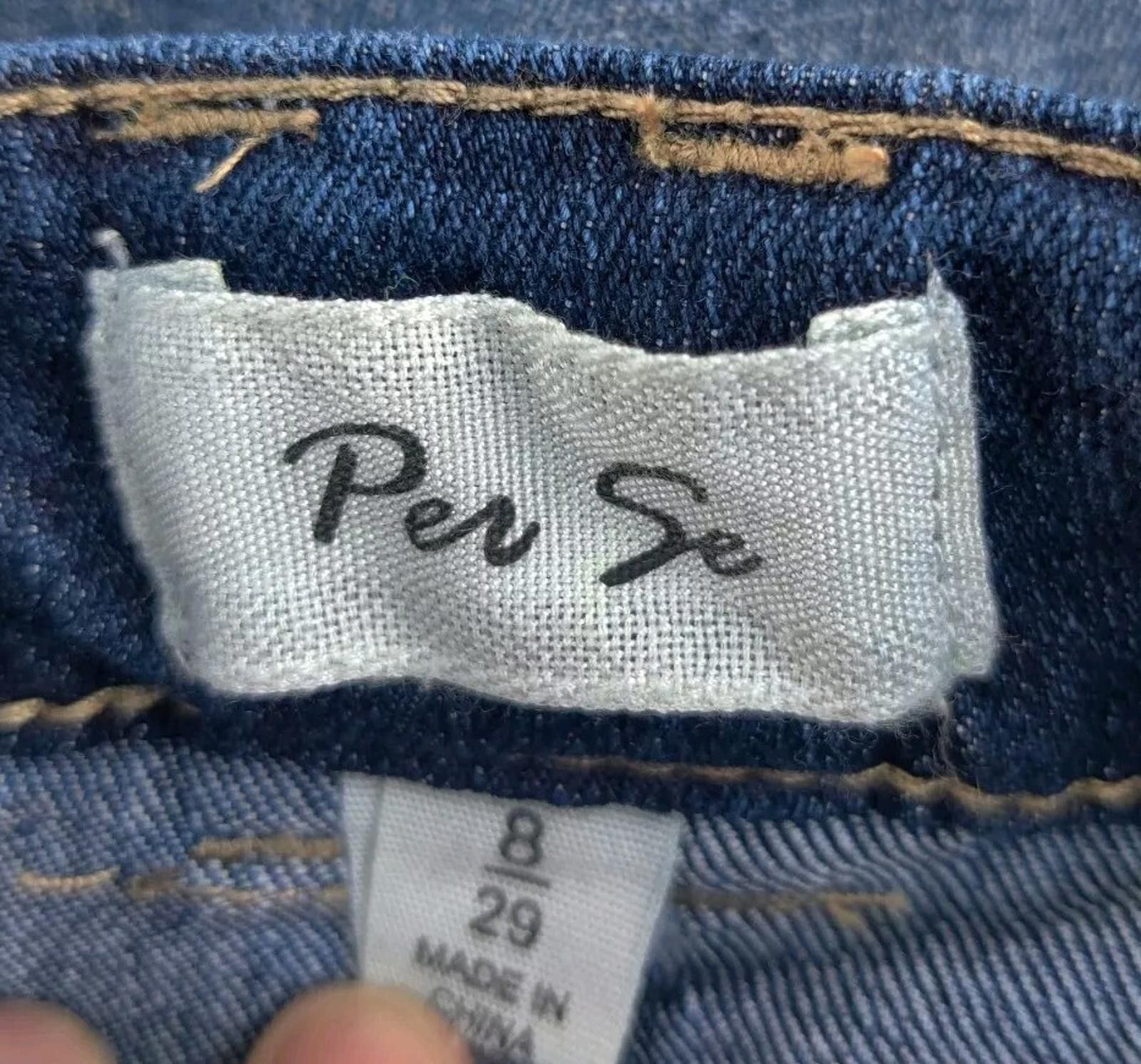 James Perse Per Se Denim Blue Jean Pencil Skirt 8 Wash 29 Short No Slit Size 30" / US 8 / IT 44 - 5 Thumbnail