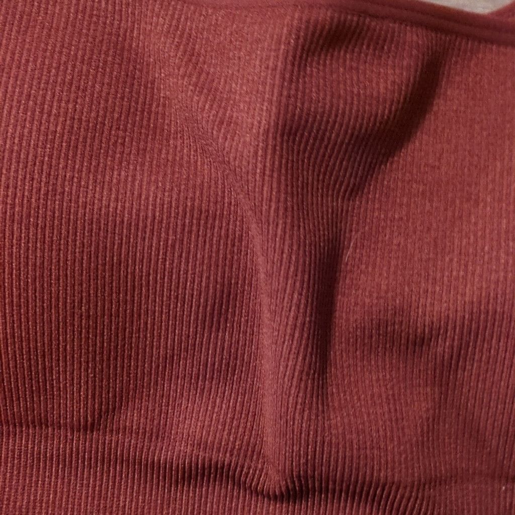 Other Popilush Brown Ribbed Shapewear Bodysuit Size medium Size 23" - 3 Thumbnail