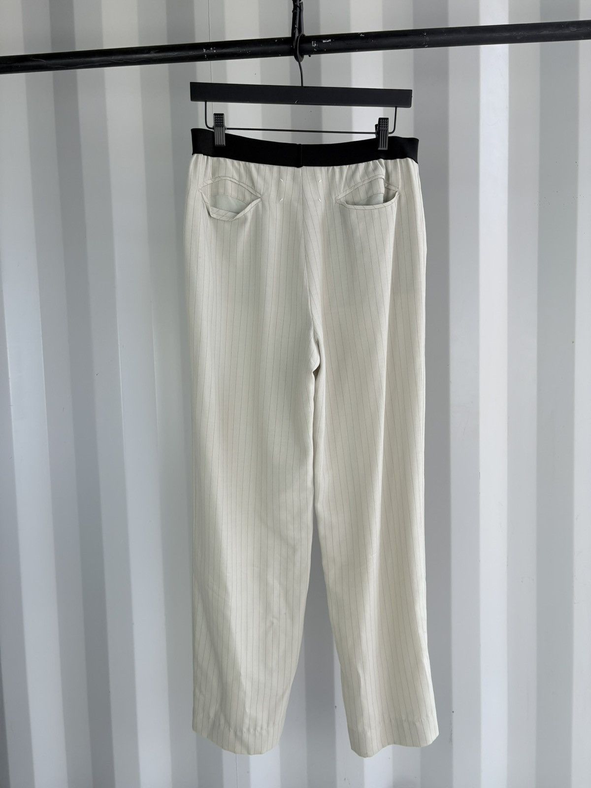 Maison Margiela Pinstripe Elastic Waist Pants Spring Summer 2004 Size 28" / US 6 / IT 42 - 3 Thumbnail