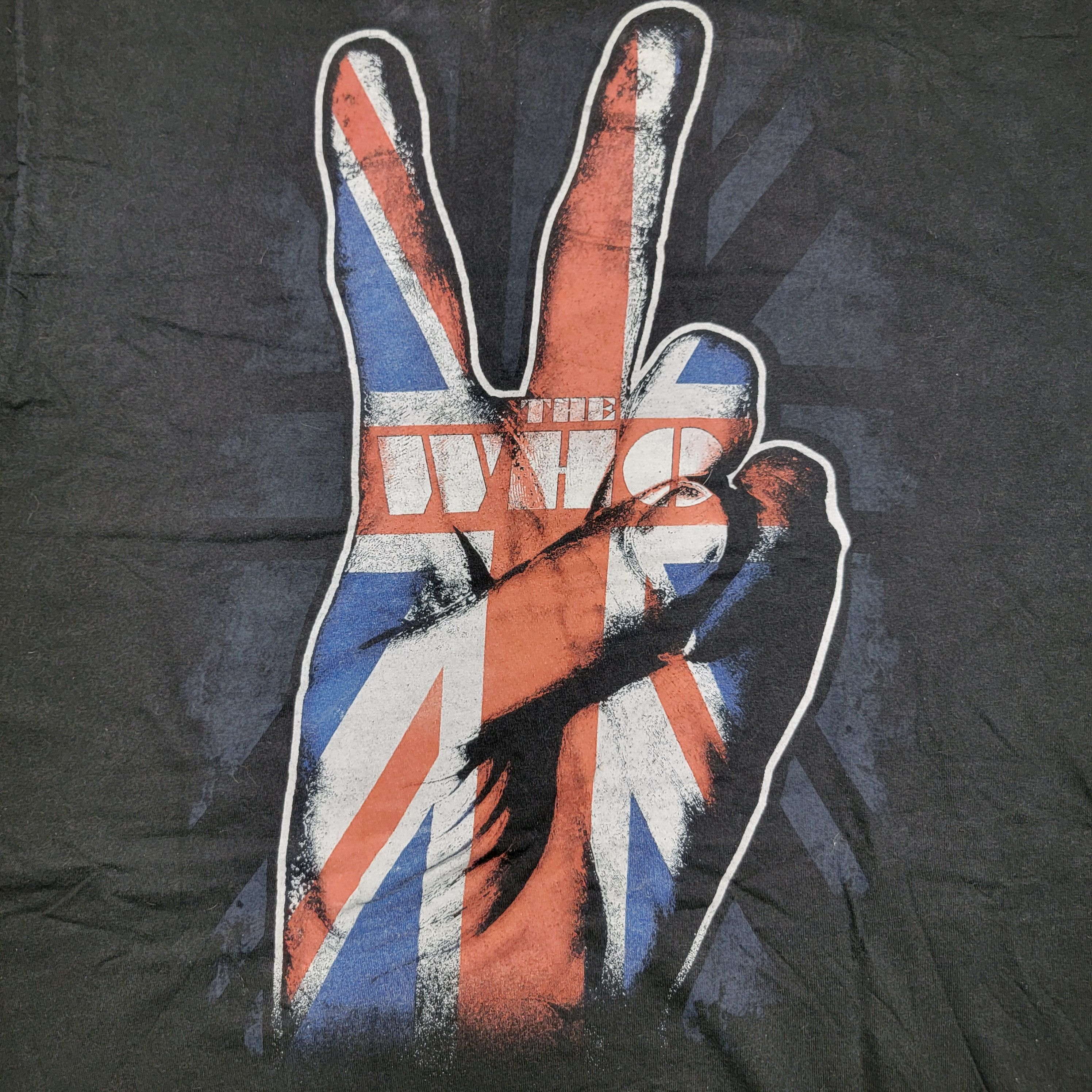 Alstyle The Who Graphic SS Black Unisex Tee Peace Fingers - Size 2XL Size US XXL / EU 58 / 5 - 2 Thumbnail