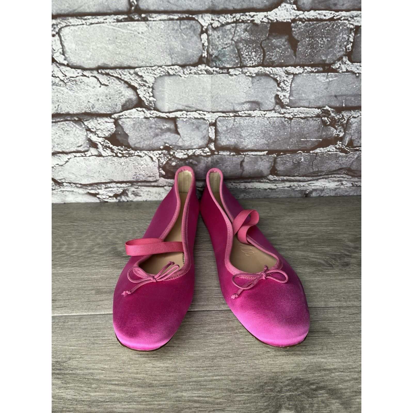 J.Crew J.Crew Factory Hot Pink Satin Silk MJ Strap Ballet Flats Wom Size US 7.5 / IT 37.5 - 10 Thumbnail