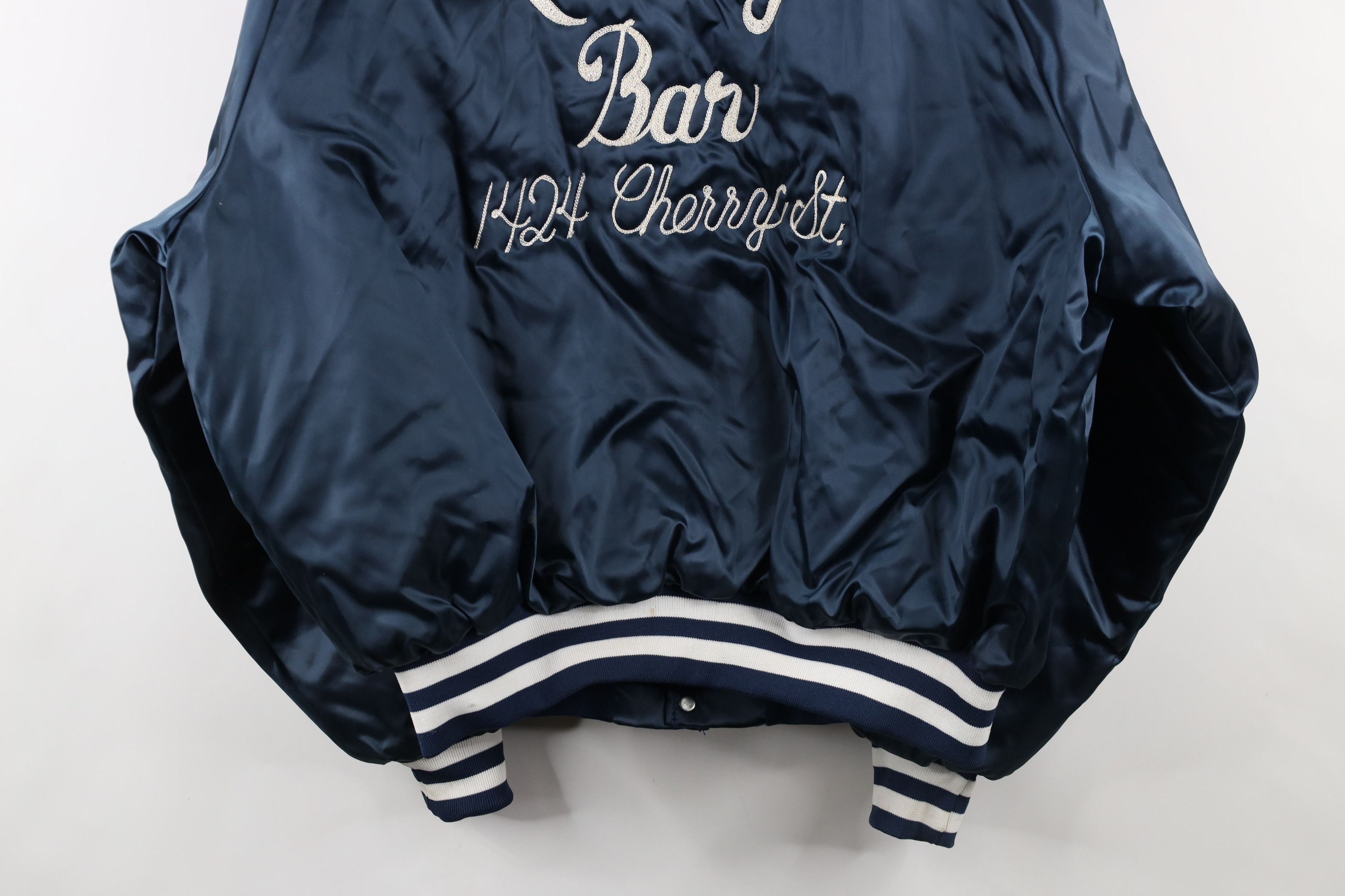 Vintage Vintage 80s Quality Bar Toledo Satin Bomber Jacket USA Size US XXL / EU 58 / 5 - 15 Thumbnail