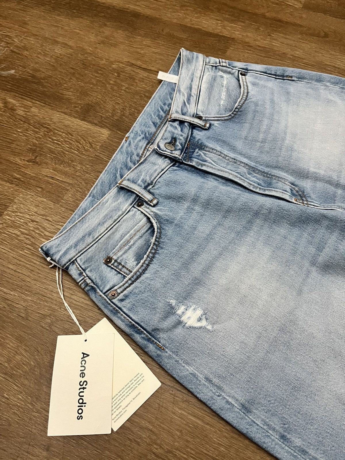Acne Studios Aene Studios 1981M FN Light Blue Vintage Size US 32 / EU 48 - 3 Thumbnail