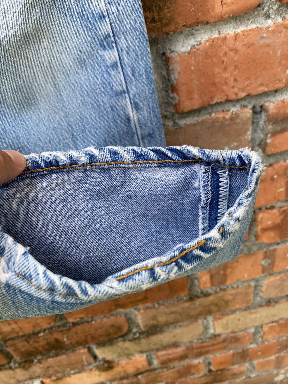 Levi's Vintage Clothing W33x31.5 Vintage levi's 501 repaired distressed made in USA Size US 33 - 5 Thumbnail