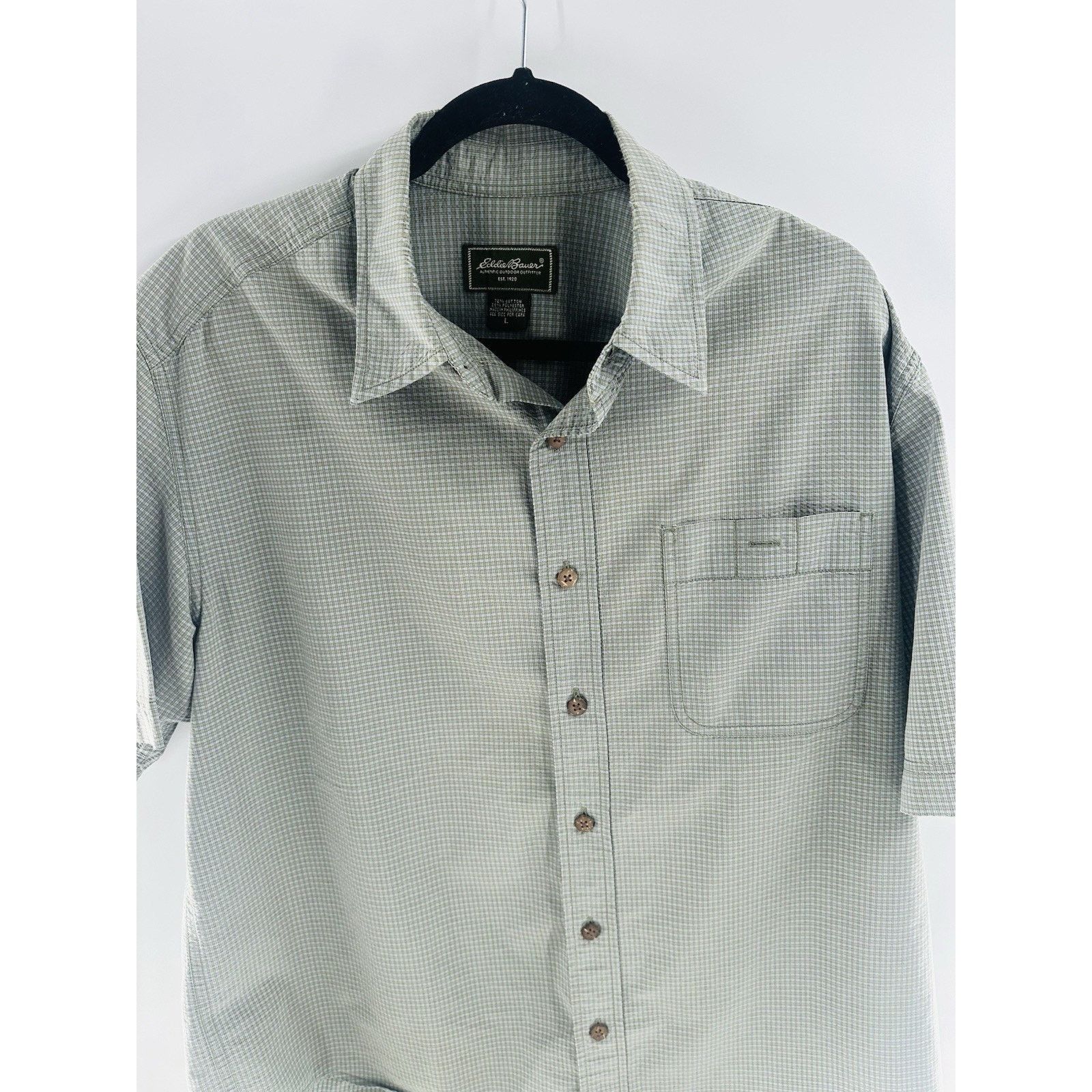 Eddie Bauer Eddie Bauer Polo Shirt Short Sleeve Men's L Green Outdoor Size US L / EU 52-54 / 3 - 2 Thumbnail