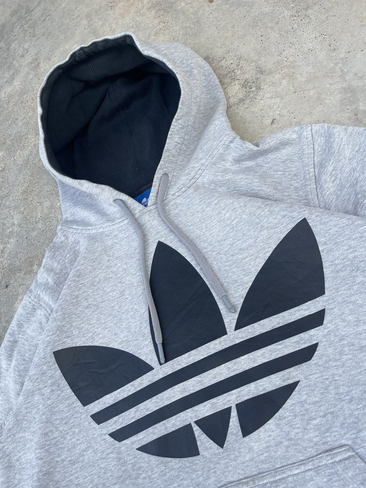 Adidas × Vintage Adidas Big Logo Pullover Hoodie Size US L / EU 52-54 / 3 - 5 Thumbnail