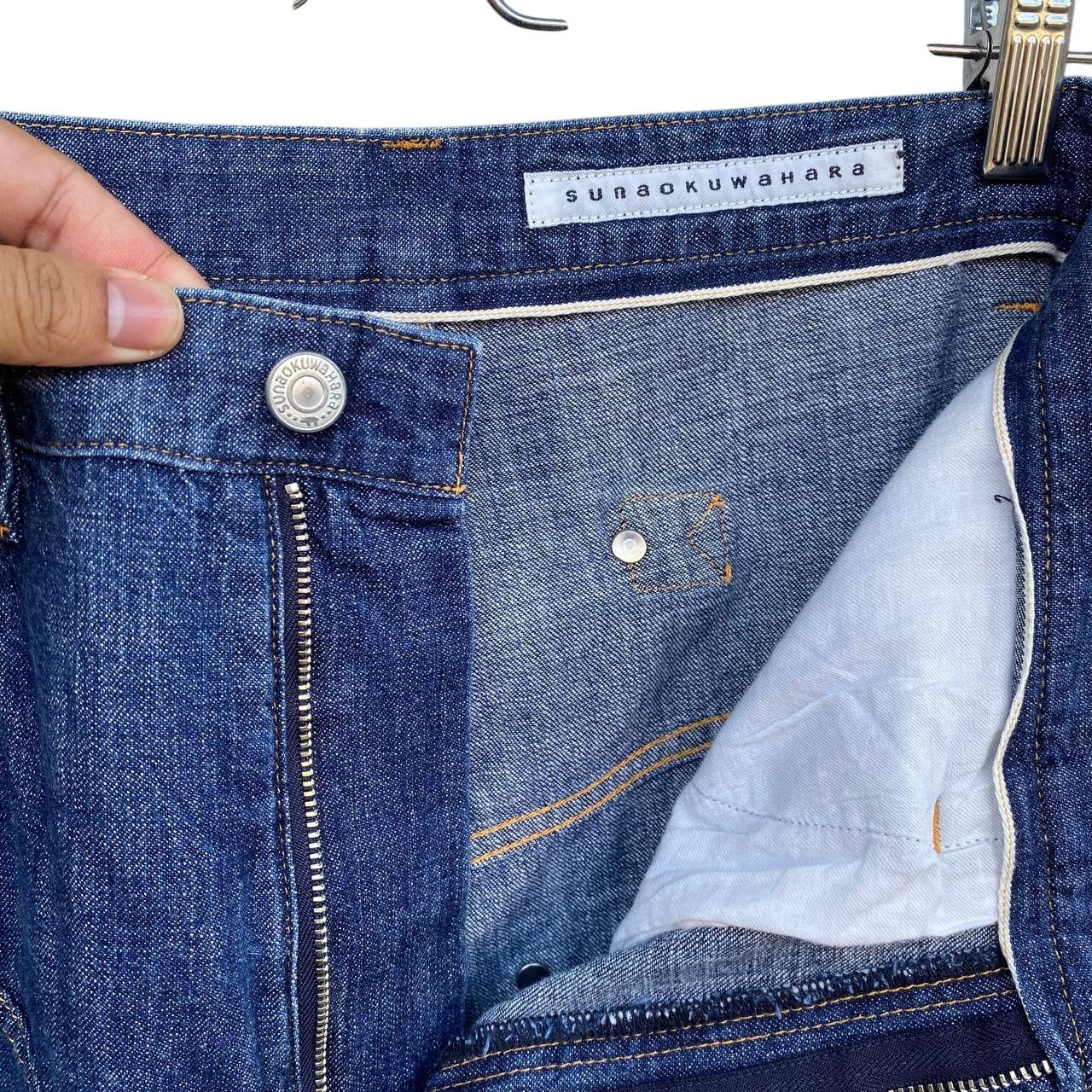 Issey Miyake SUNAOKUWAHARA JAPAN SHORT ANKLE CUT DENIM Size US 30 / EU 46 - 9 Thumbnail