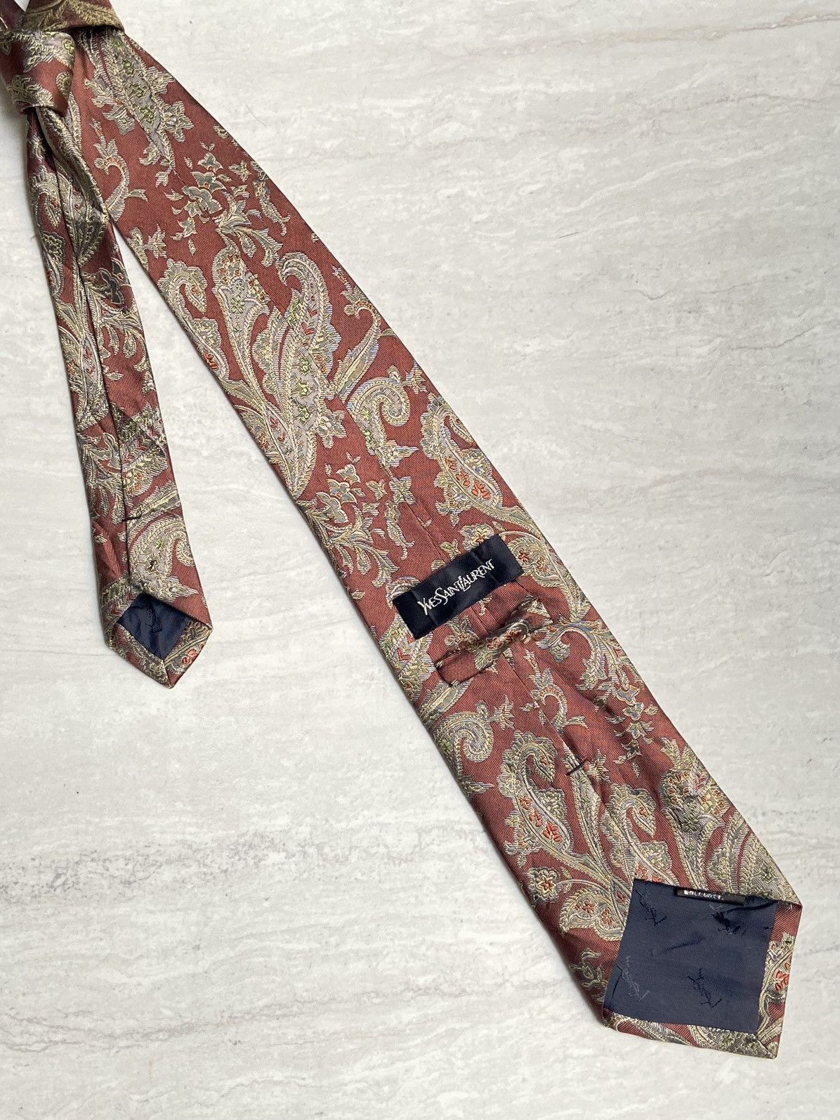 Yves Saint Laurent Yves Saint Laurent Motive Tie Size ONE SIZE - 2 Thumbnail