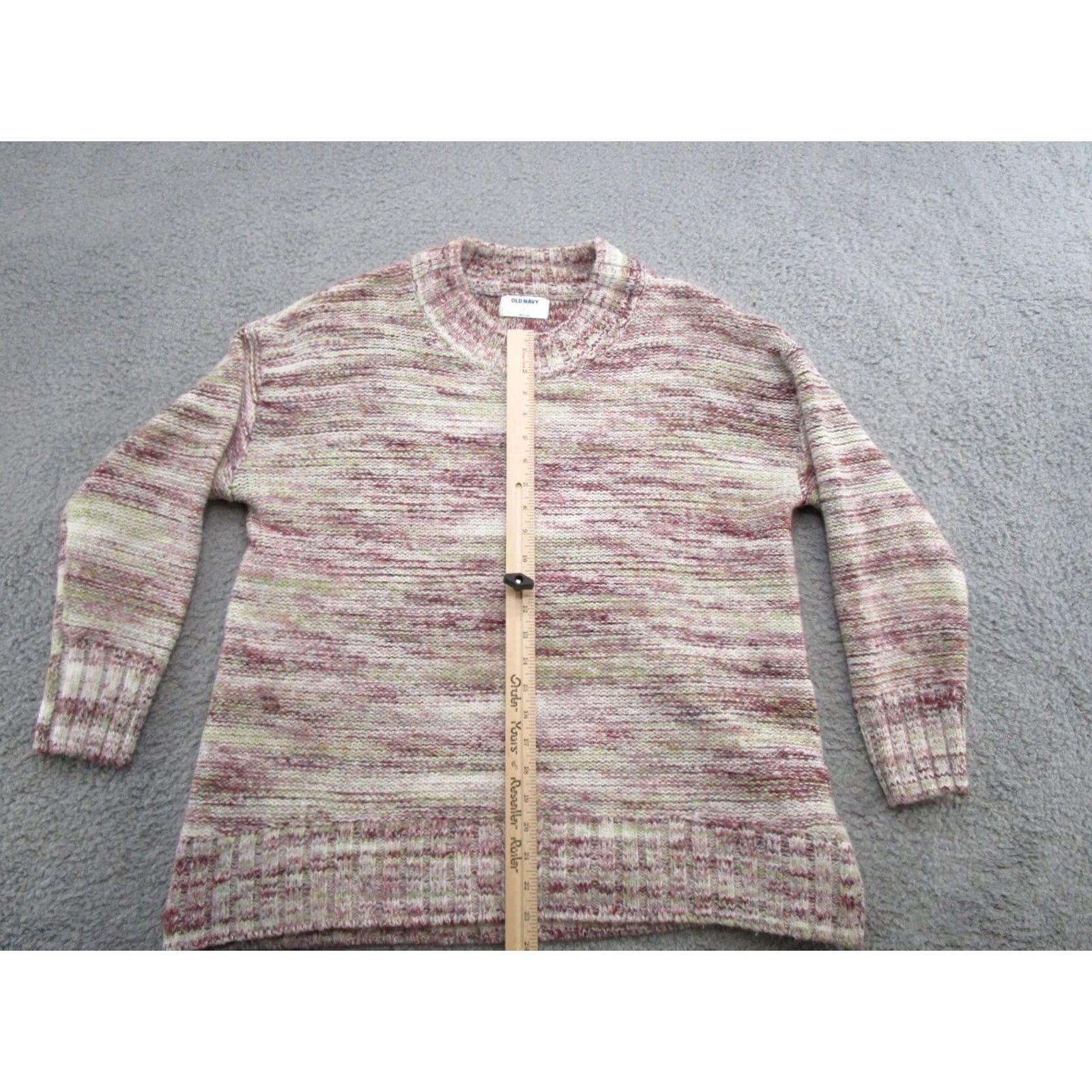 Old Navy Old Navy Acrylic Blend Pullover Knit Sweater Womens Size L Multicolor Crew Neck Long Sleeve Shirt? Size L / US 10 / IT 46 - 4 Thumbnail
