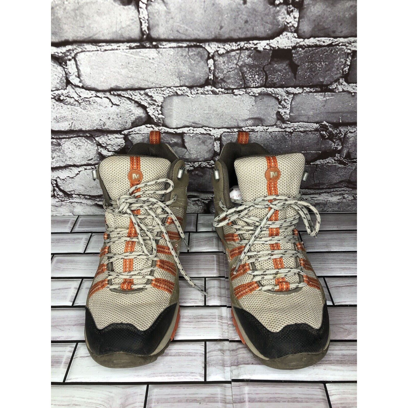 Merrell MERRELL Tuskora Waterproof Brindle Burnt Orange Hiking Boots Size US 8 / IT 38 - 11 Thumbnail