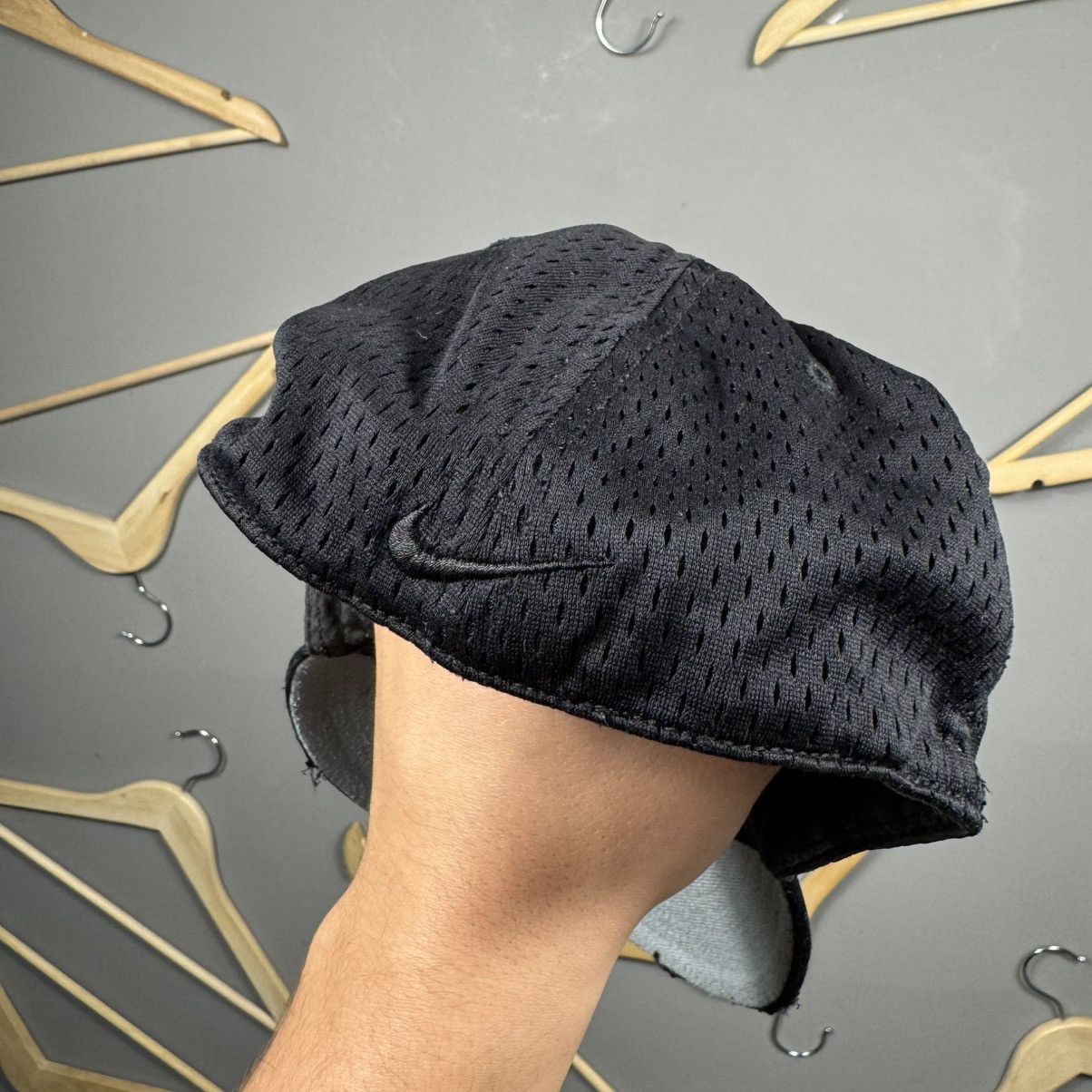 Nike × Vintage Vintage 90s Nike Distressed Cap Size 32 - 5 Thumbnail