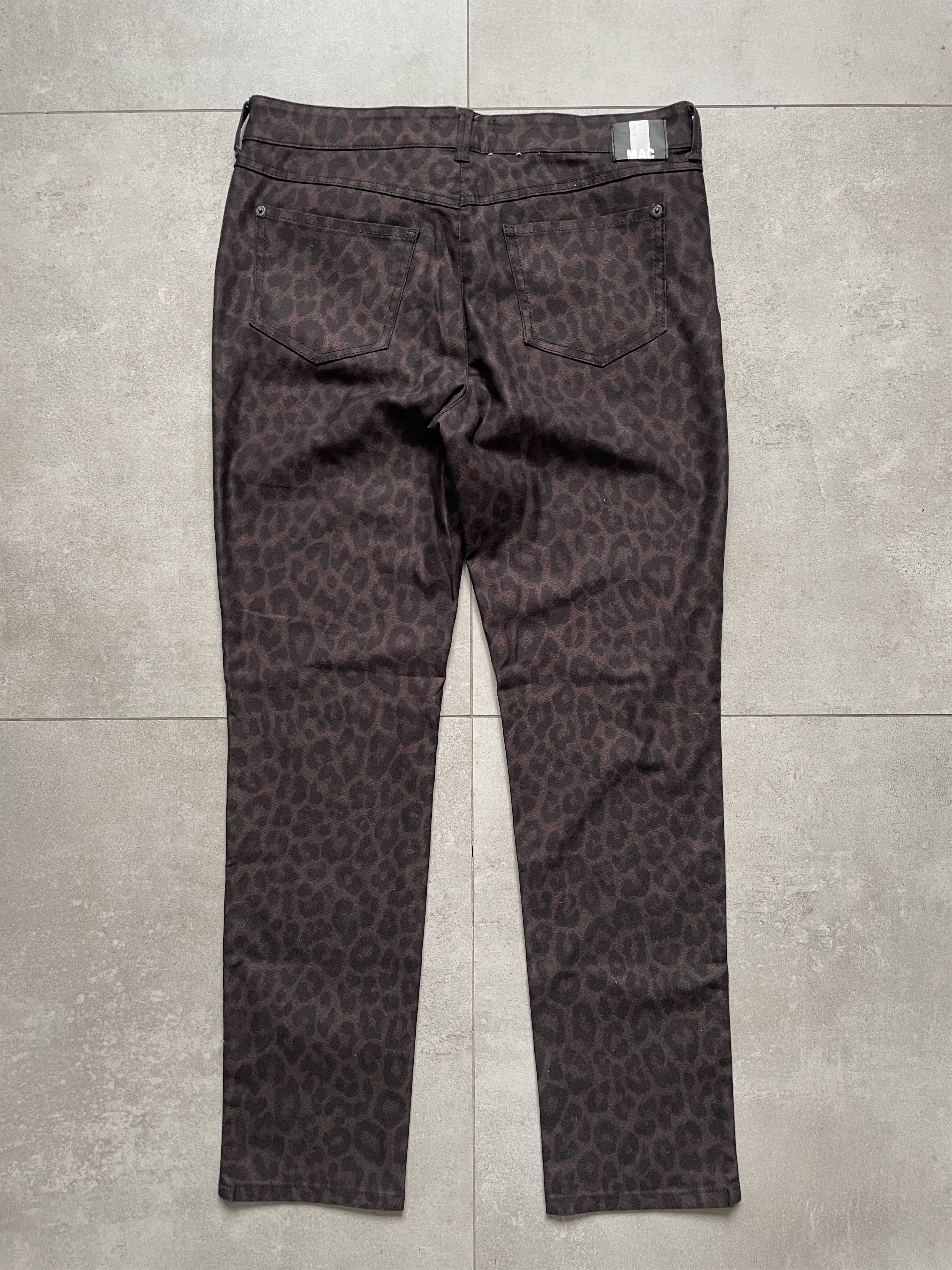 MAC Jeans × Swagger Y2K MAC LEOPARD AOP ALL OVER PRINT SKINNY JEANS HEDI Size US 34 / EU 50 - 1 Thumbnail
