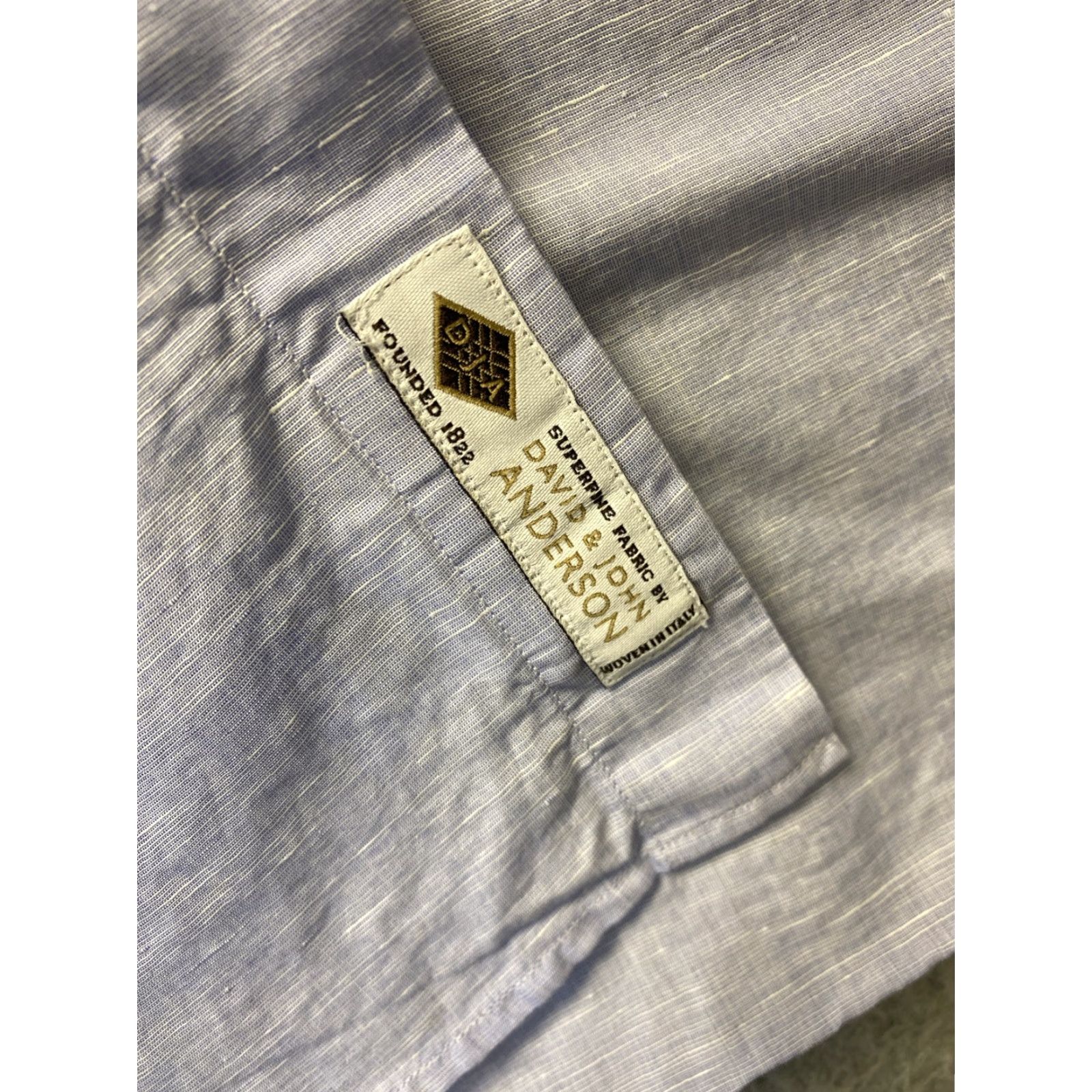 Vintage ASCOT CHANG Dress Shirt XL Blue Solid Long Sleeve Athletic Fit 100% Cotton Mens Size US XL / EU 56 / 4 - 6 Thumbnail
